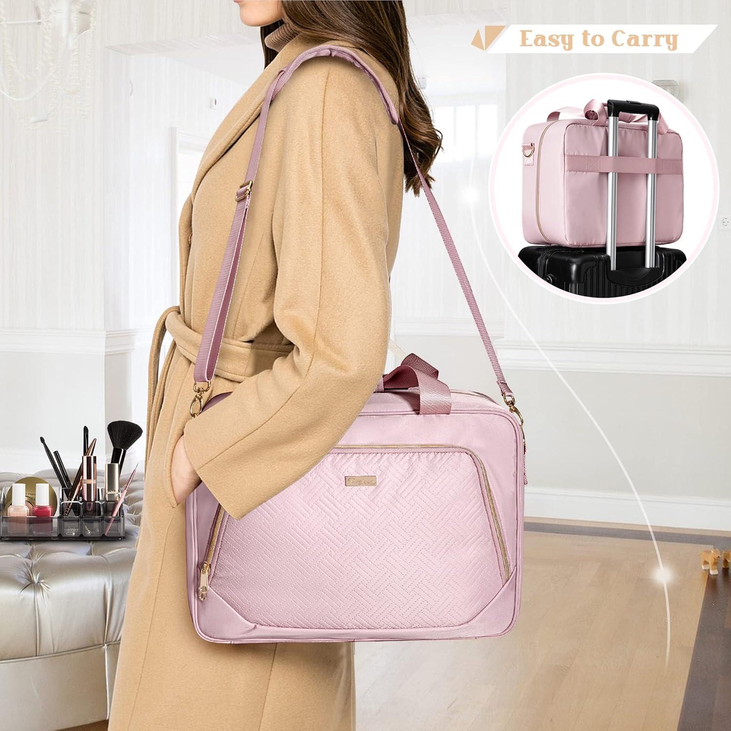 Estuche de Maquillaje Prokva Rosa 5 en 1 con 4 Bolsas