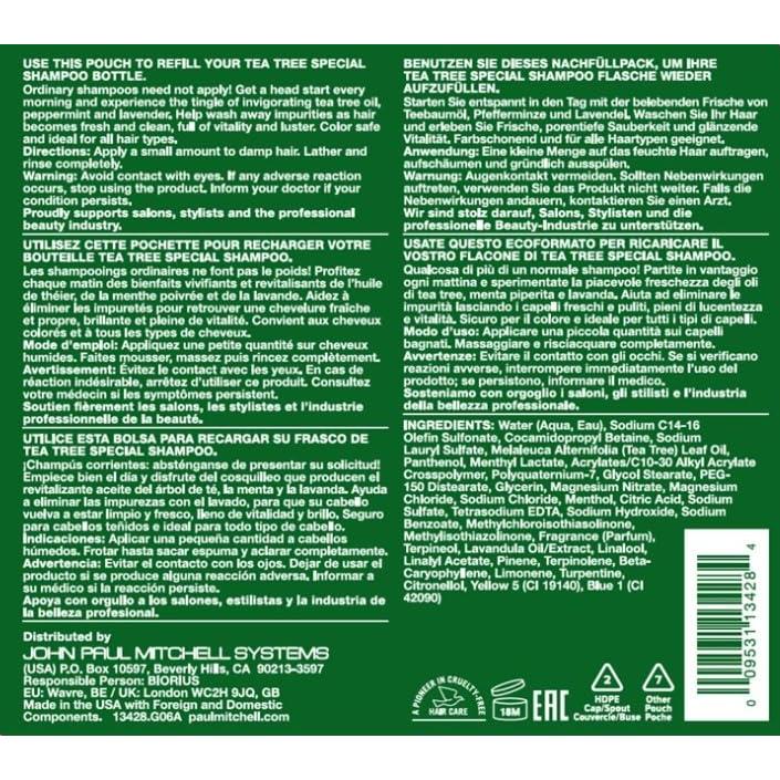 Champú Árbol de Té John Paul Mitchell 1L Limpieza Profunda