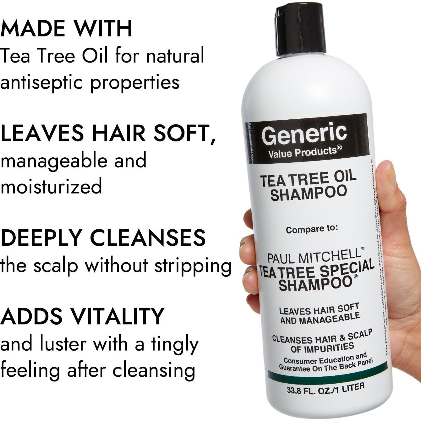 Champú de aceite de árbol de té GVP 1 L hidratante