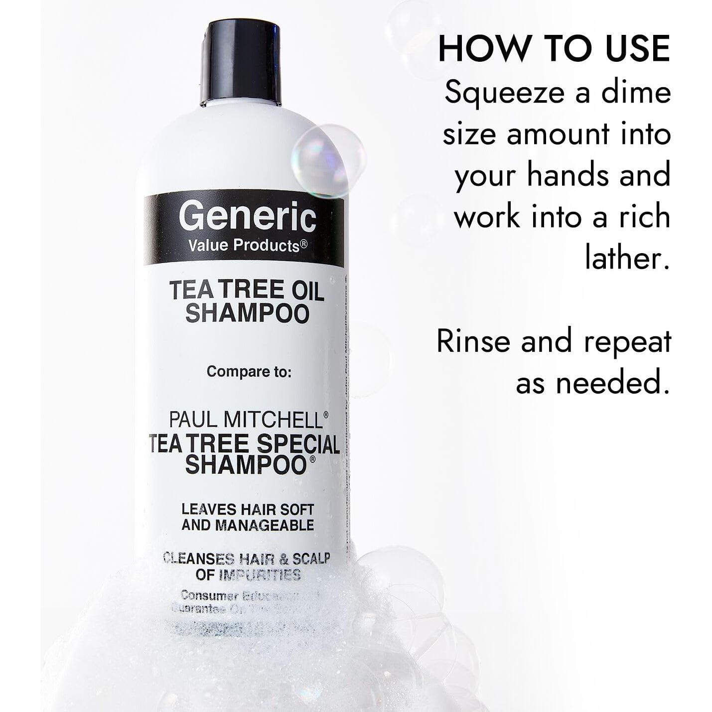 Champú de aceite de árbol de té GVP 1 L hidratante