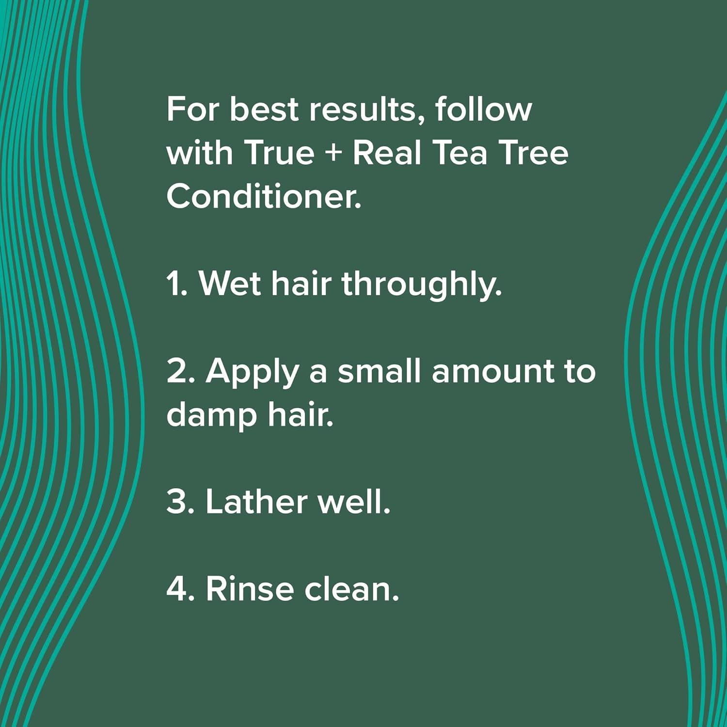 Champú de Árbol de Té True+Real 287 g Cuidado Profundo