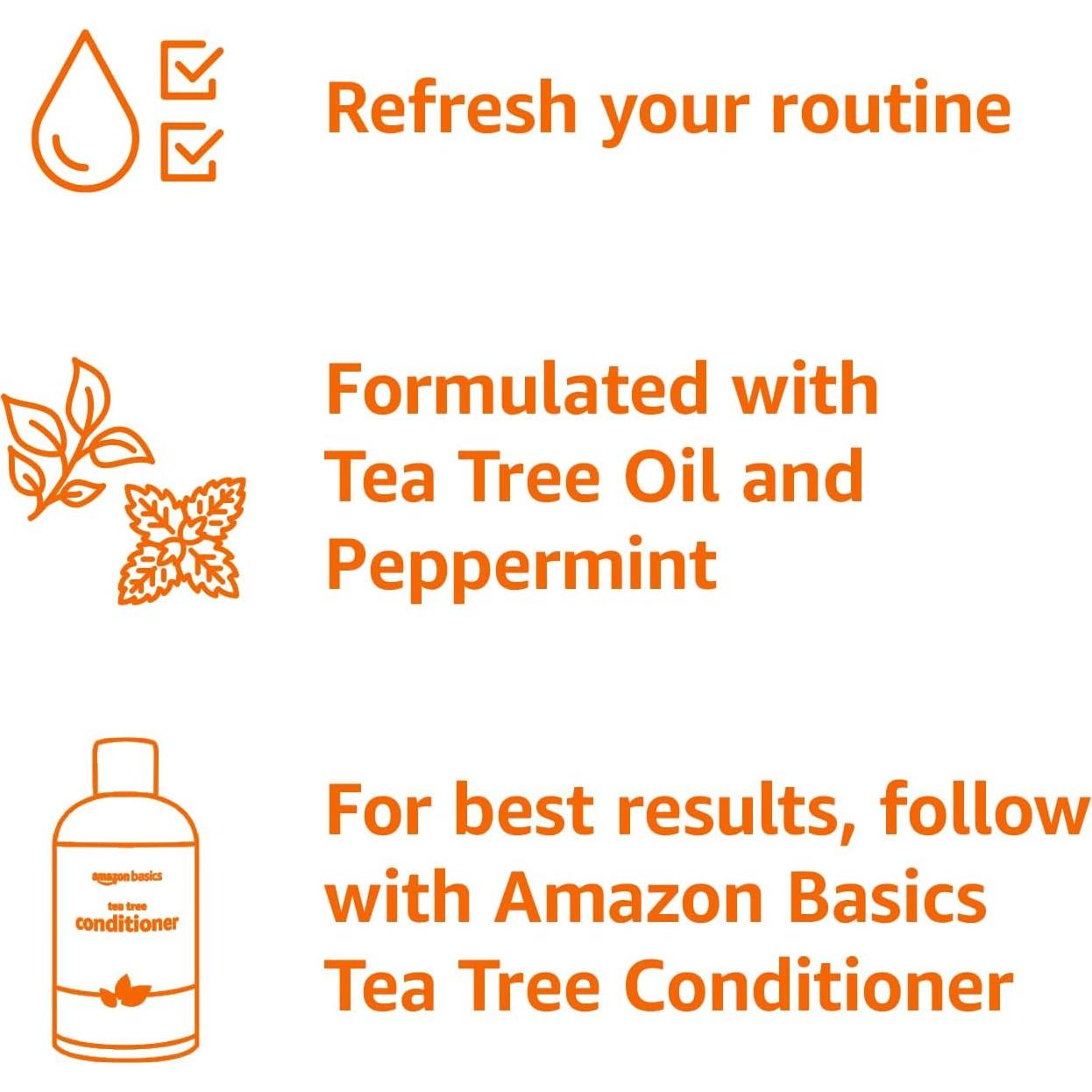 Champú de Árbol de Té Amazon Basics 300 ml - Cuidado Capilar