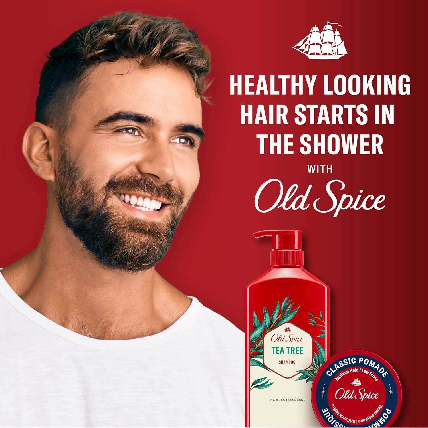 Champú Old Spice Tea Tree 620g Doble Pack para Hombres