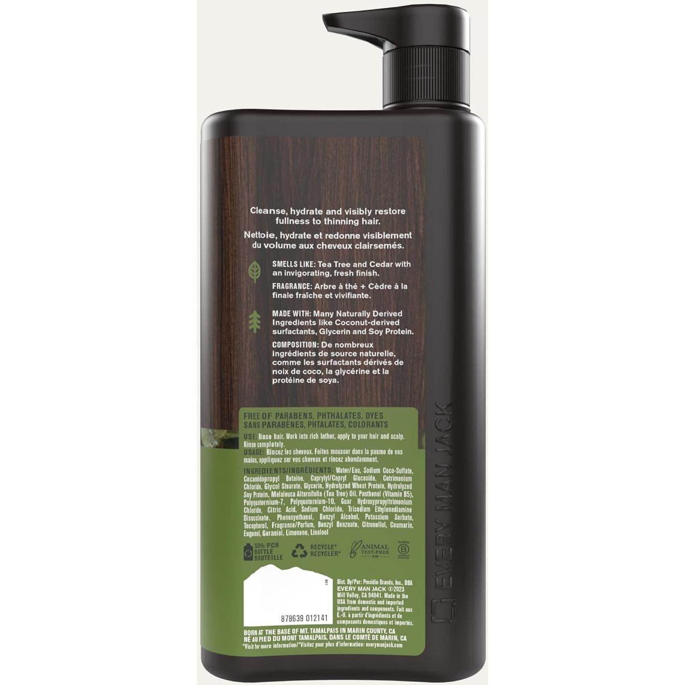 Champú y Acondicionador 2 en 1 Every Man Jack 710ml