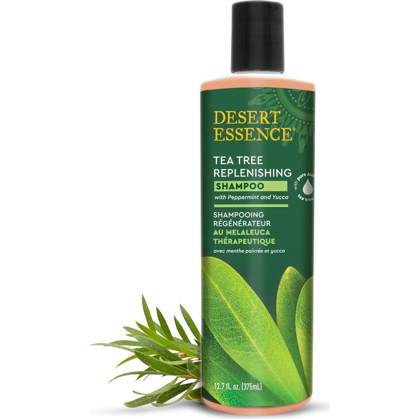 Champú Reponedor Desert Essence 375 ml Aceite de Árbol de Té