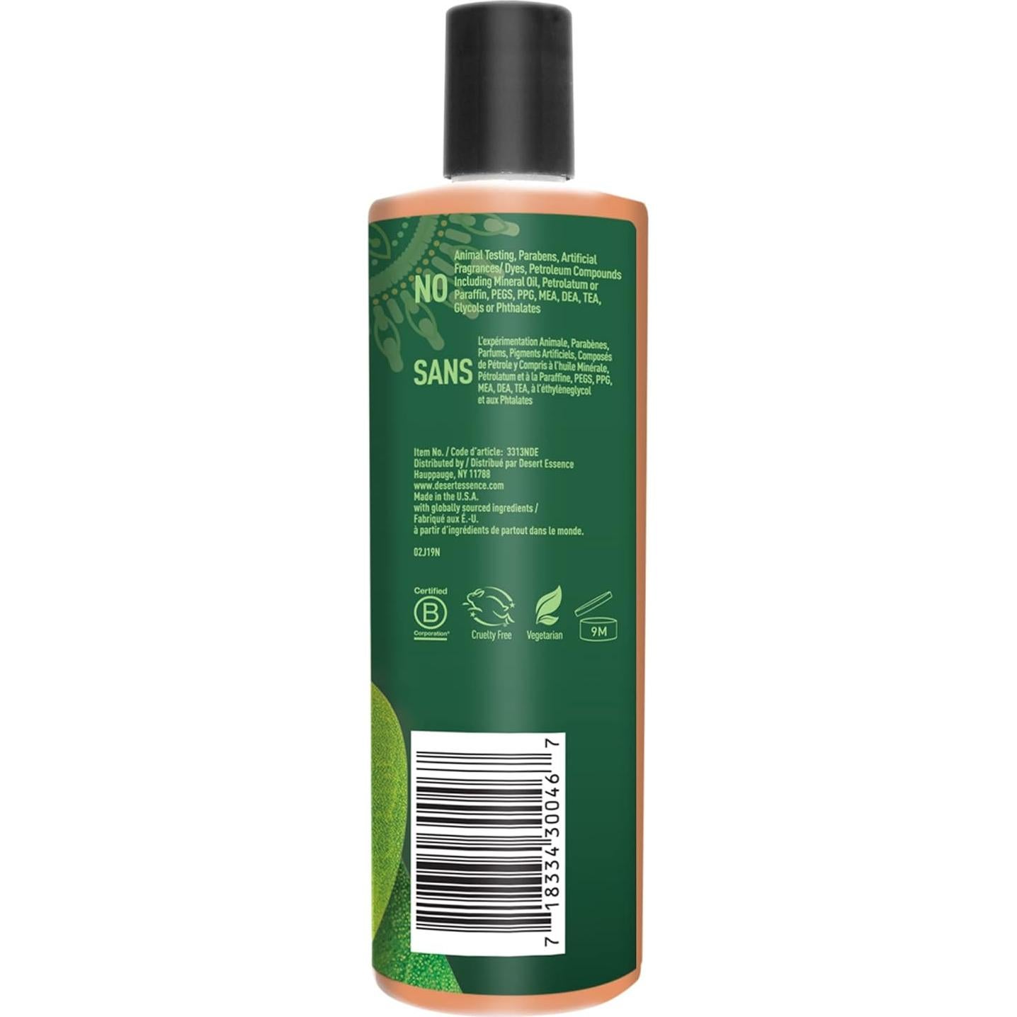 Champú Reponedor Desert Essence 375 ml Aceite de Árbol de Té