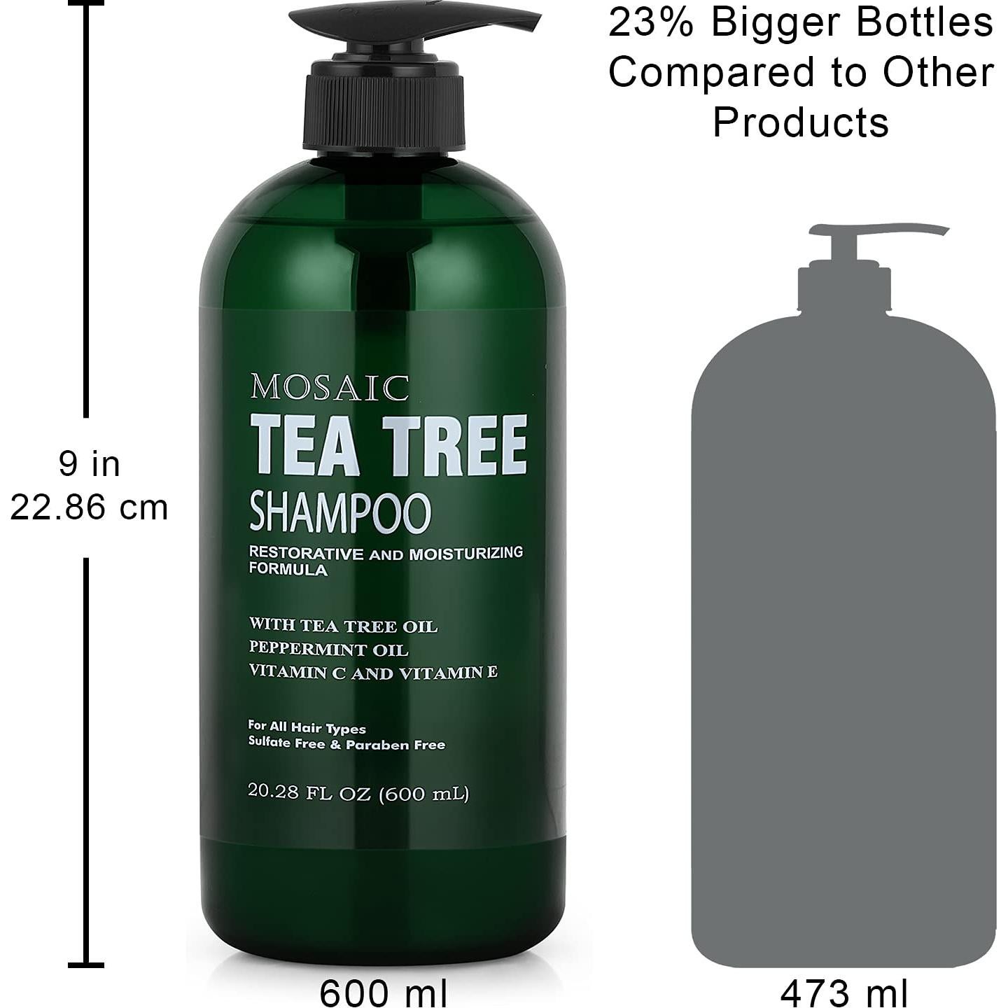 Juego de Champú y Acondicionador Mosaic 600ml Aceite de Árbol de Té