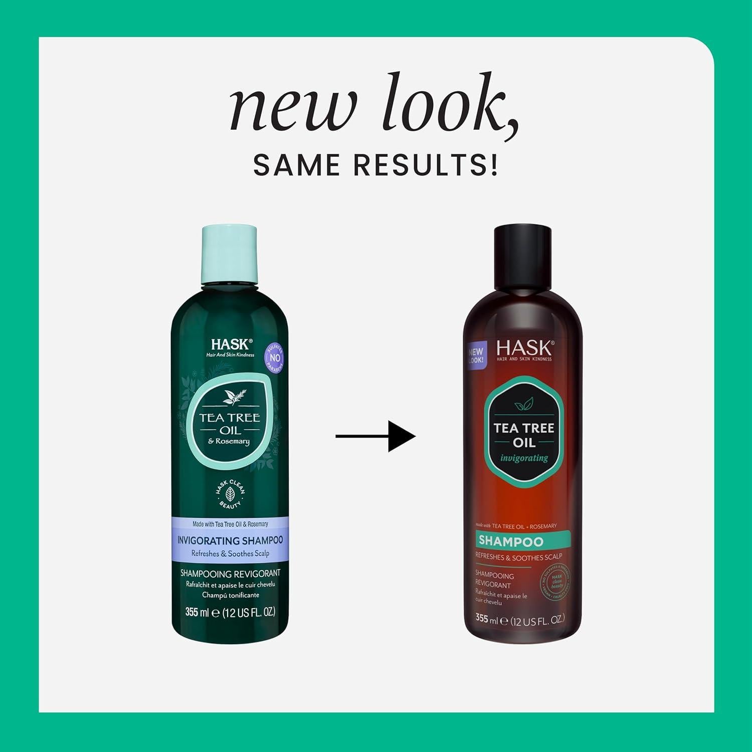 Champú y Acondicionador HASK Árbol de Té y Romero 226g