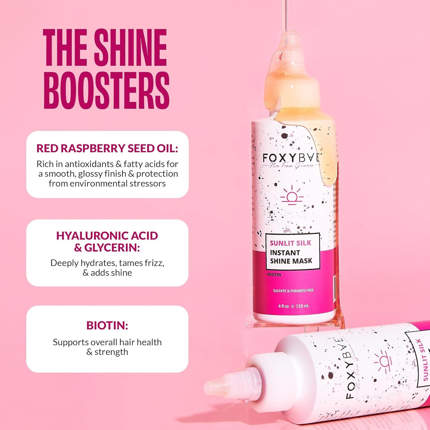 Mascarilla FoxyBae Sunlit Silk 118 ml Hidratante Brillo