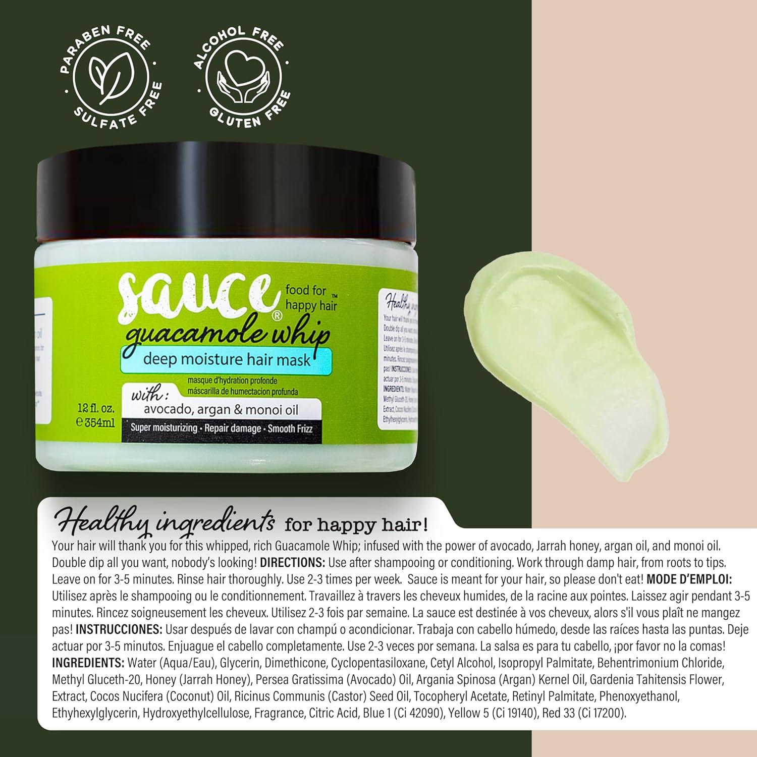 Mascarilla Capilar Sauce Beauty Guacamole 340g Hidratante