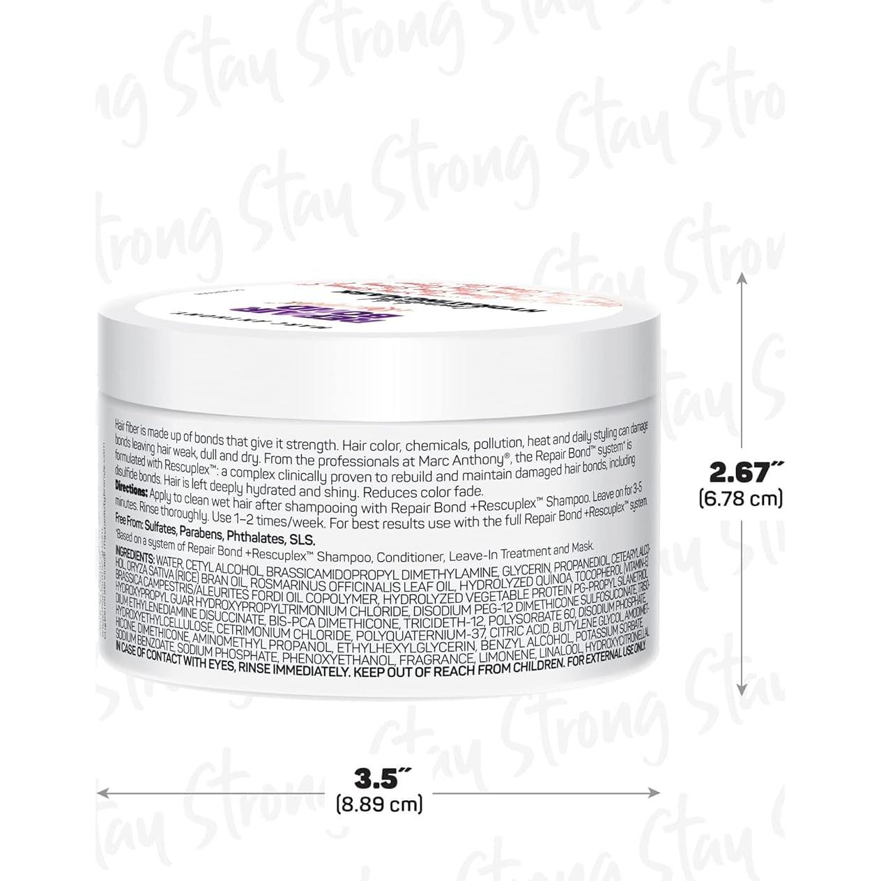 Máscara Capilar Reparadora Marc Anthony 226g - Fortalece y Repara