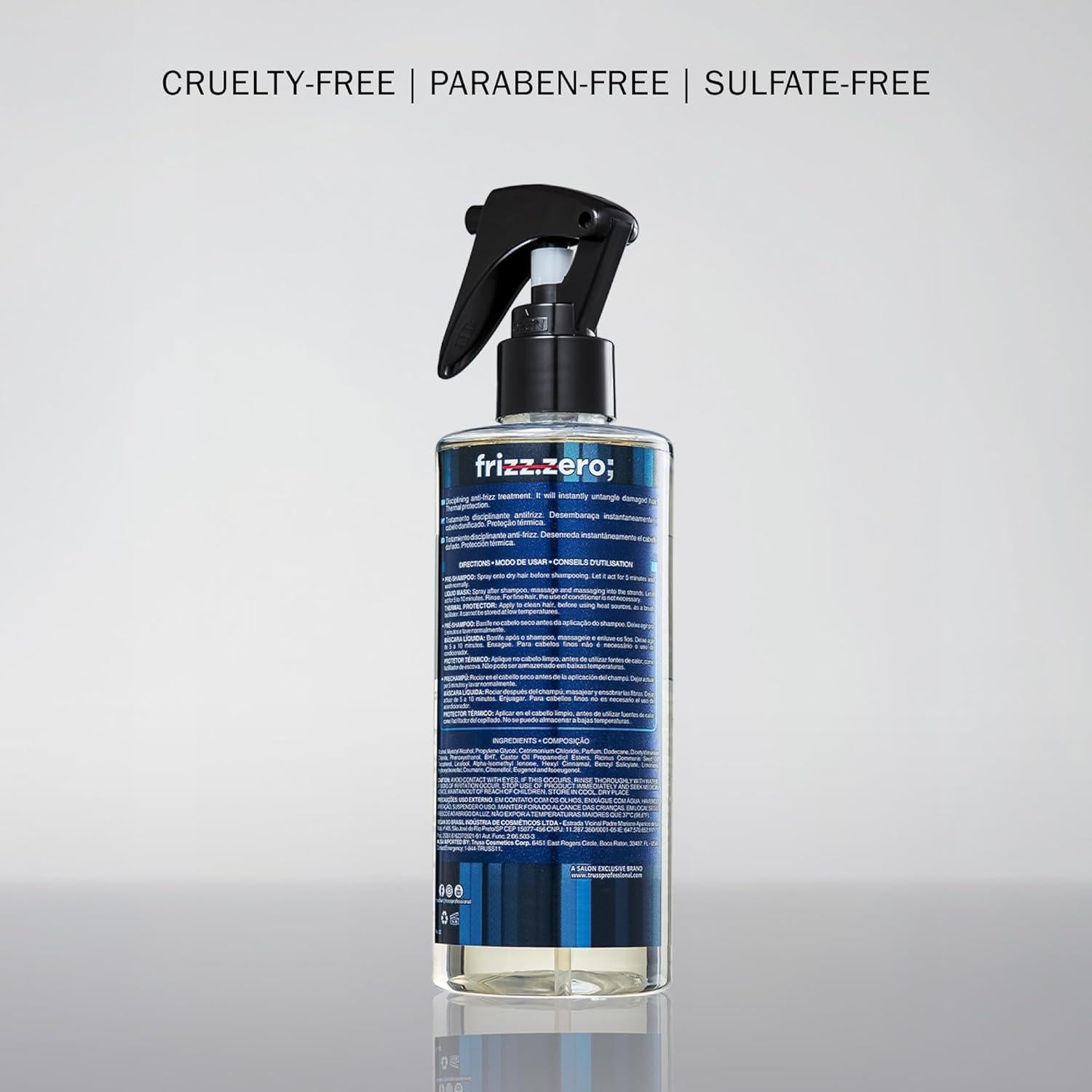 TRUSS Frizz Zero Spray Antifrizz 250ml - Brillo y Desenredo