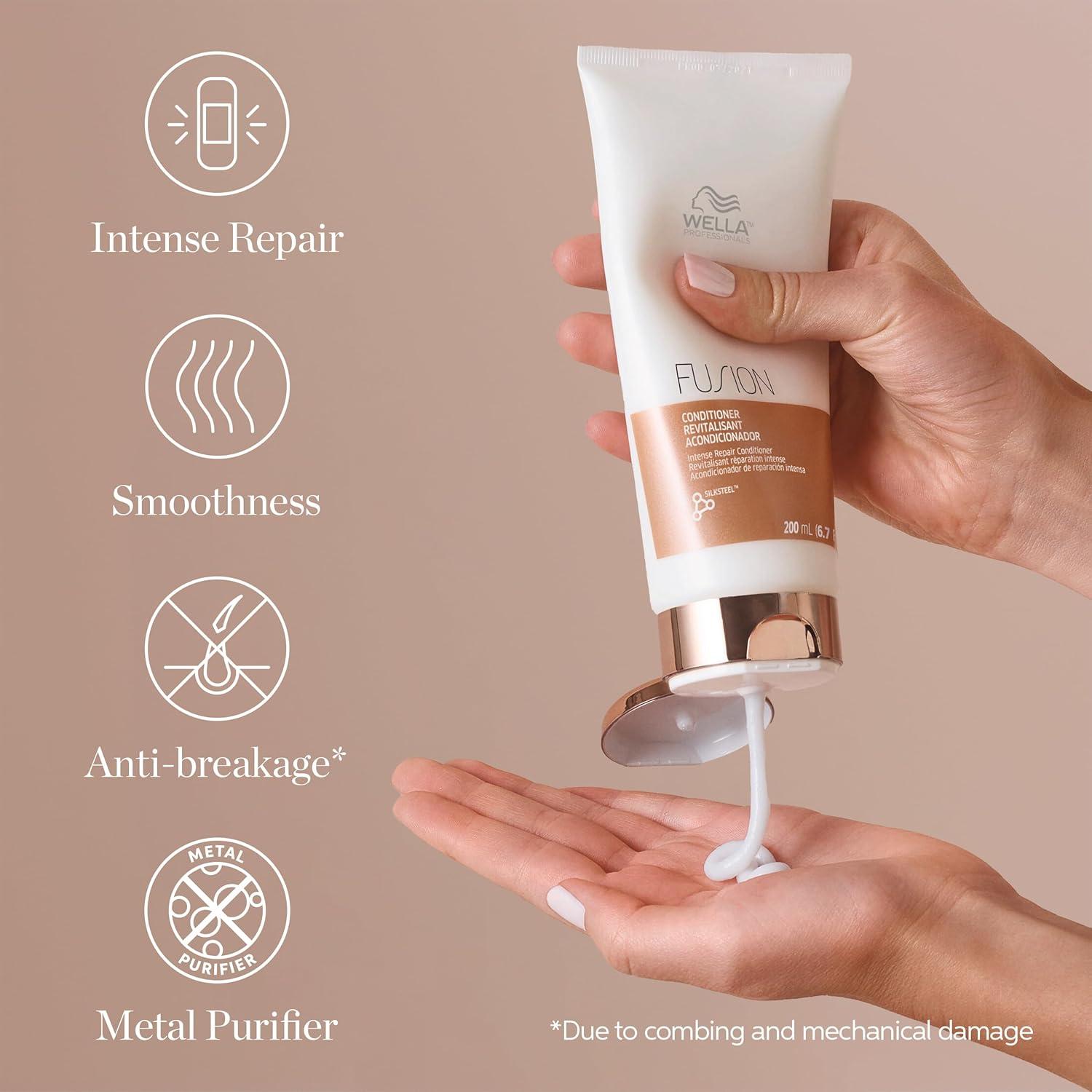 Acondicionador Wella Professionals Fusion 1000ml Reparador