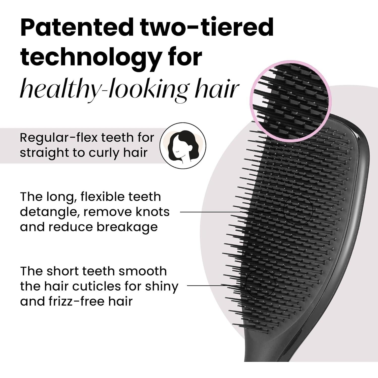 Cepillo Desenredante Grande Tangle Teezer Negro Brillante