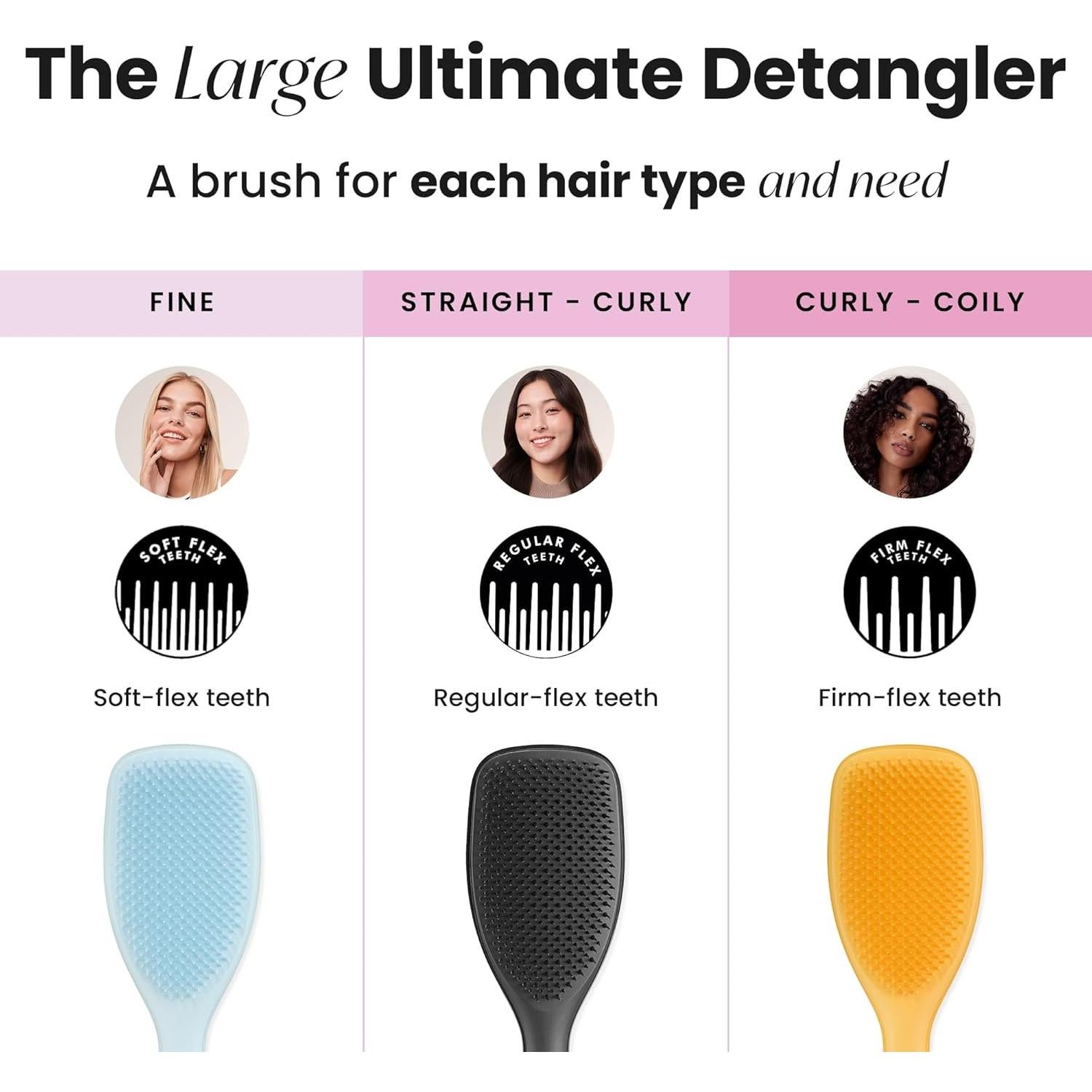 Cepillo Desenredante Grande Tangle Teezer Negro Brillante
