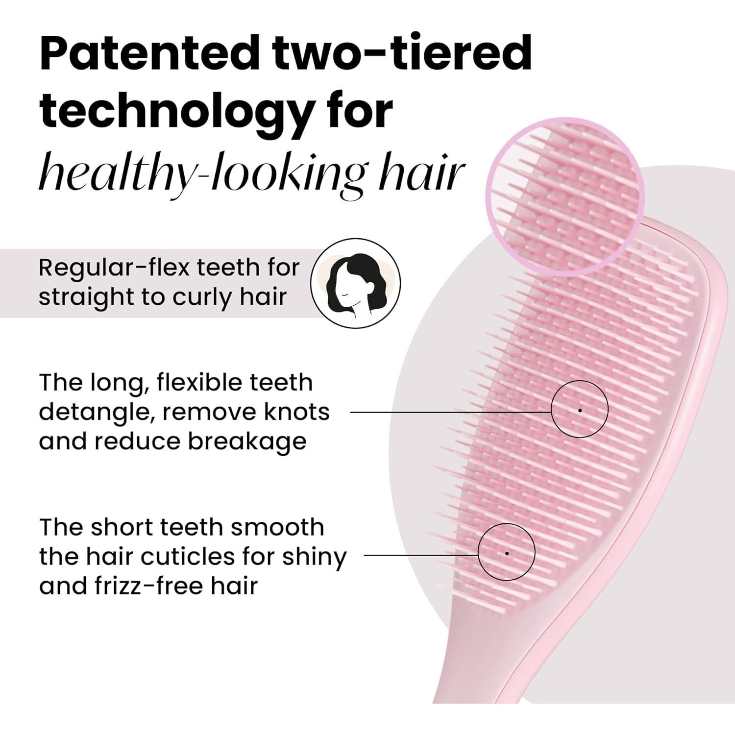 Cepillo Desenredante Tangle Teezer Duo Rosa Milenial