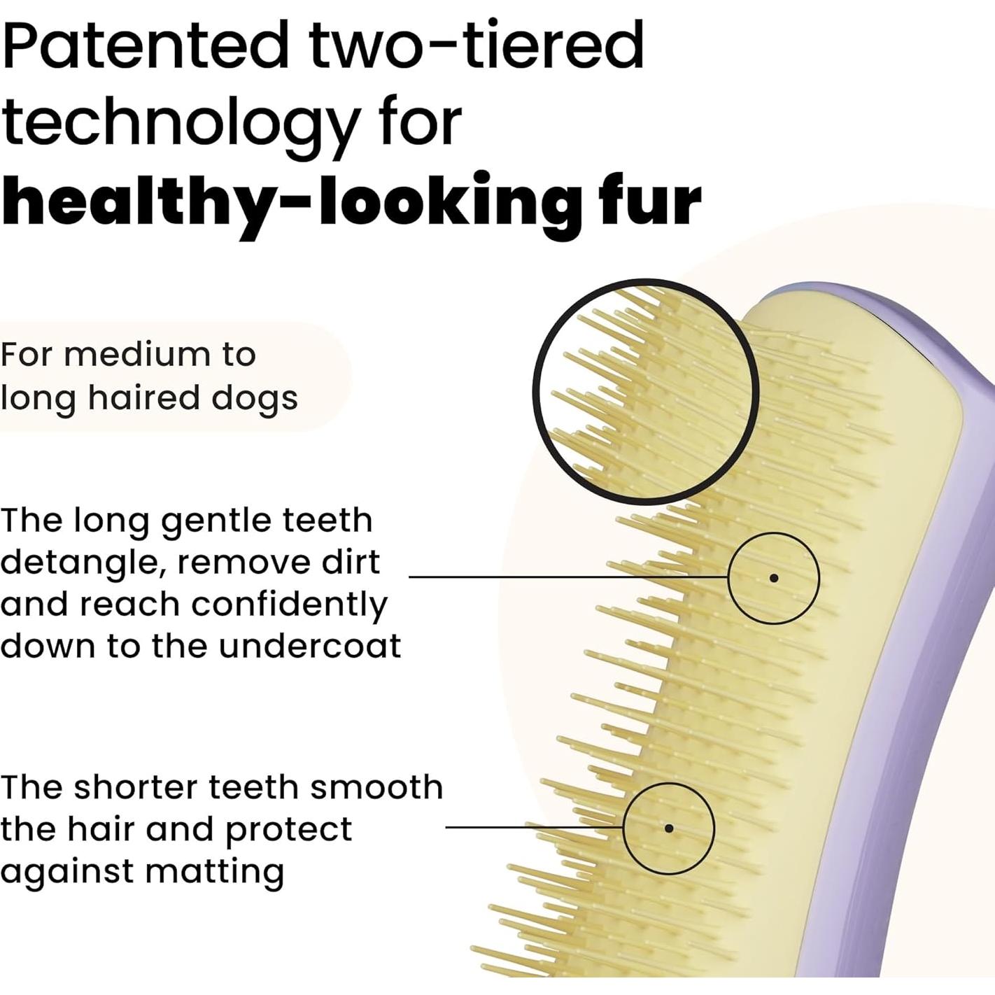 Cepillo Desenredante Pequeño Tangle Teezer Lila y Amarillo