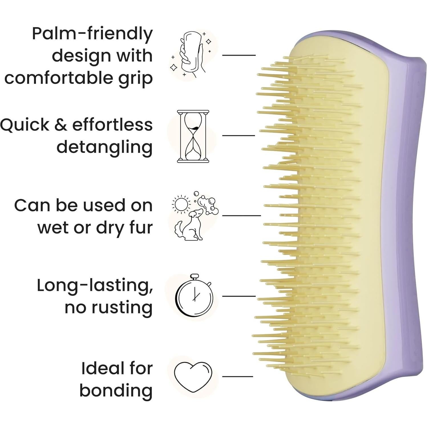 Cepillo Desenredante Pequeño Tangle Teezer Lila y Amarillo