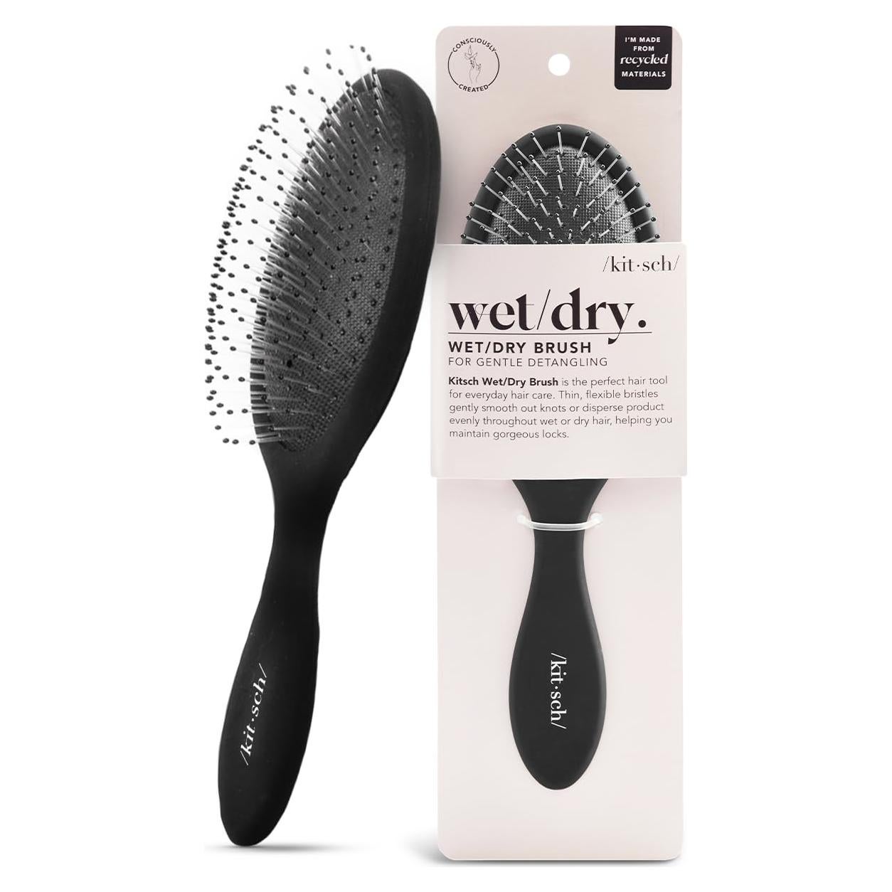 Cepillo Desenredante Kitsch para Cabello Húmedo y Seco - Negro