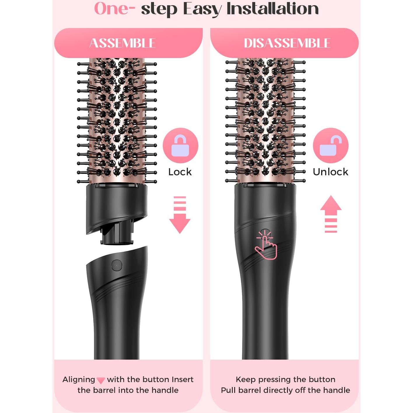 Set de Plancha de Rizar 5 en 1 Lopeie Oro Rosa 0.99 kg