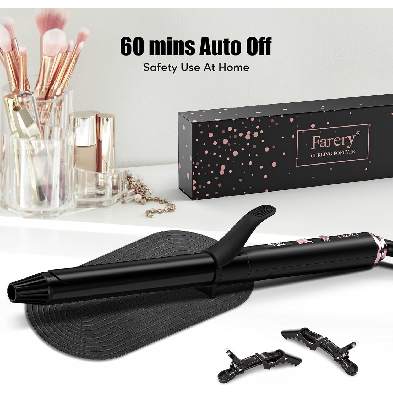 Plancha de Rizar 1 Pulgada FARERY Cerámica con Aceite de Argán