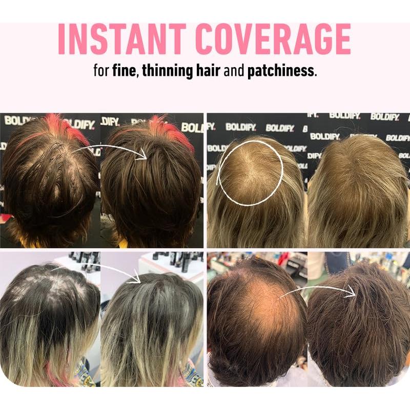 Fibras para Cabello Boldify 28g - Marrón Oscuro - Relleno Instantáneo