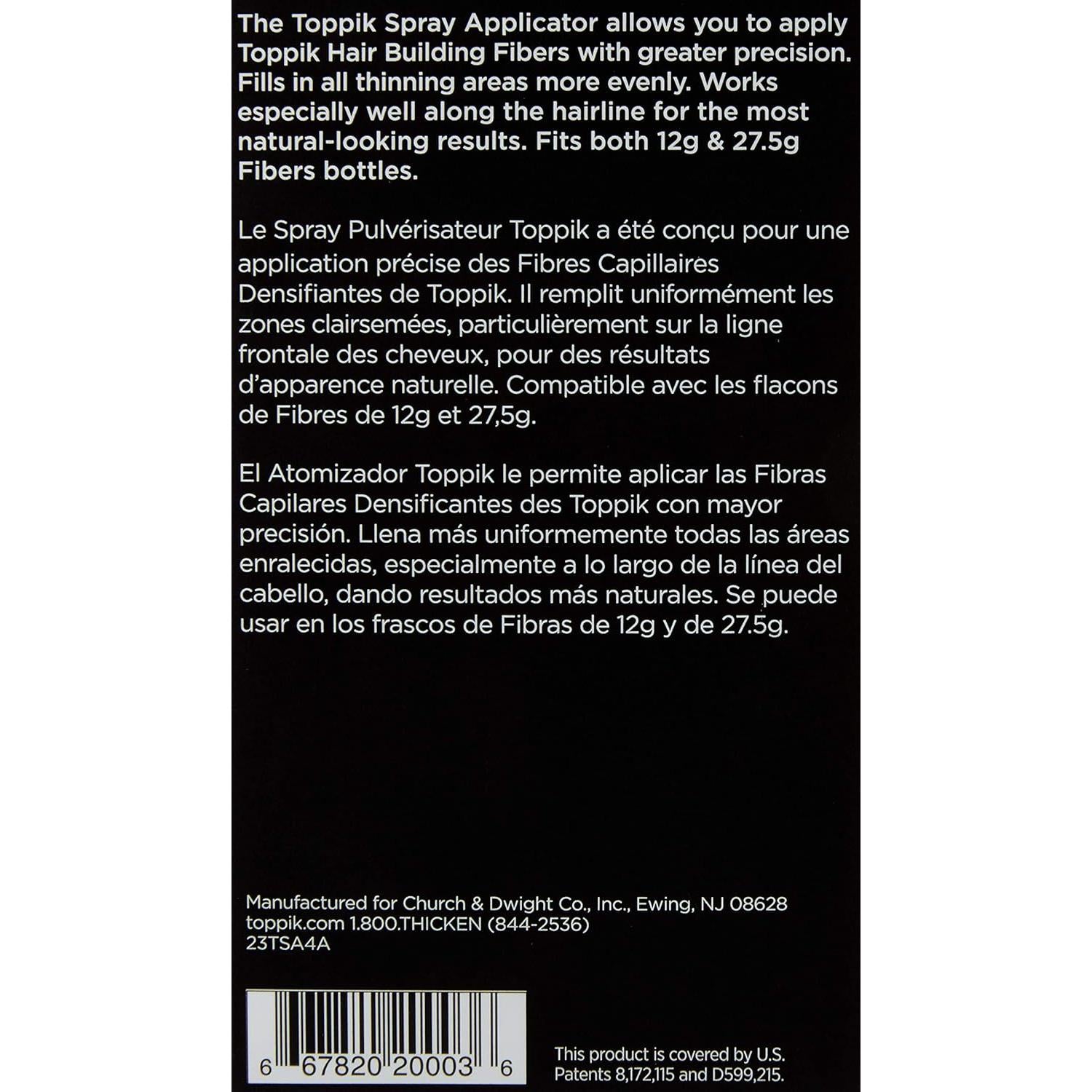 Aplicador de Spray Toppik para Cabello Delgado 10 cm