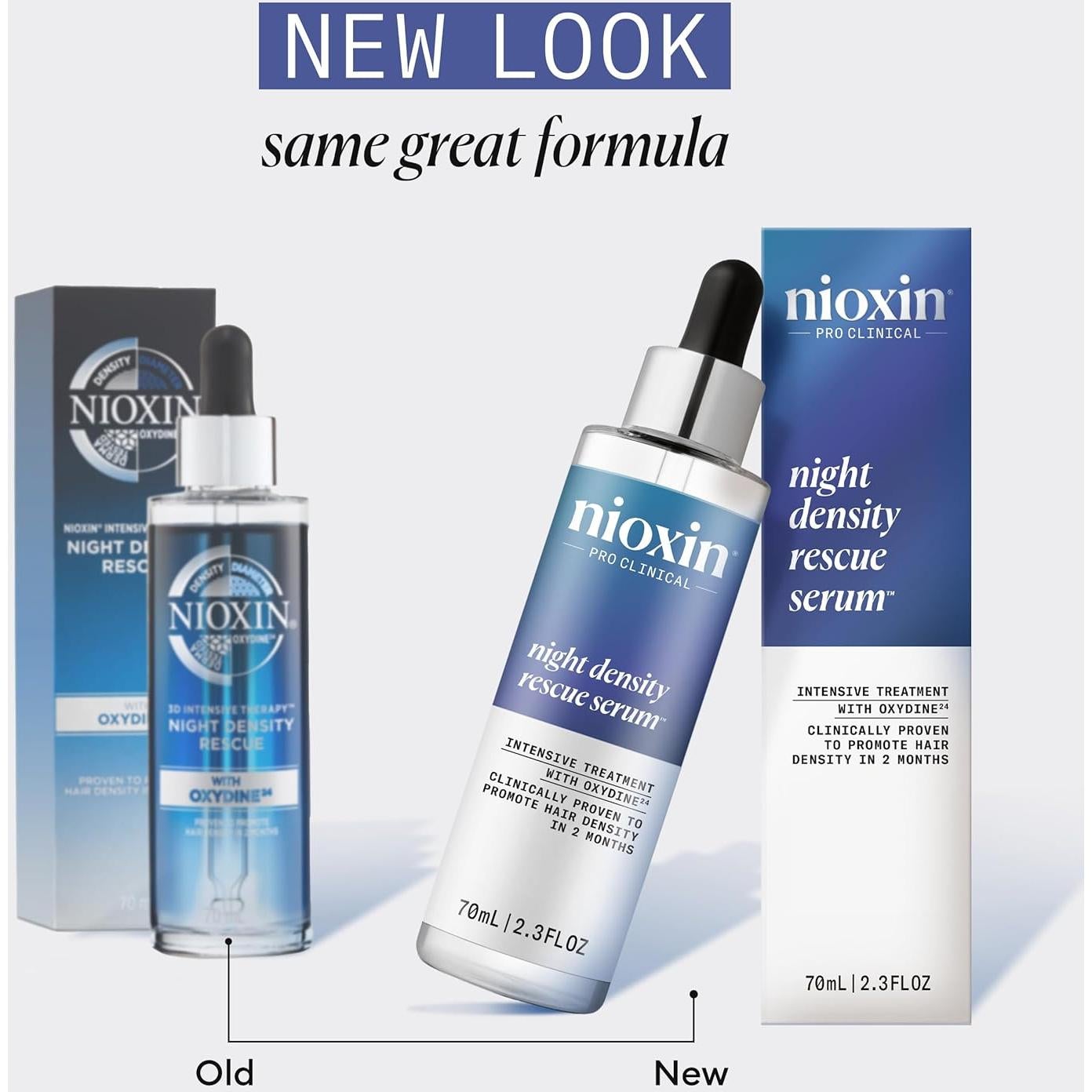 Suero Nioxin Night Density Rescue 70.87 ml - Tratamiento Cabello