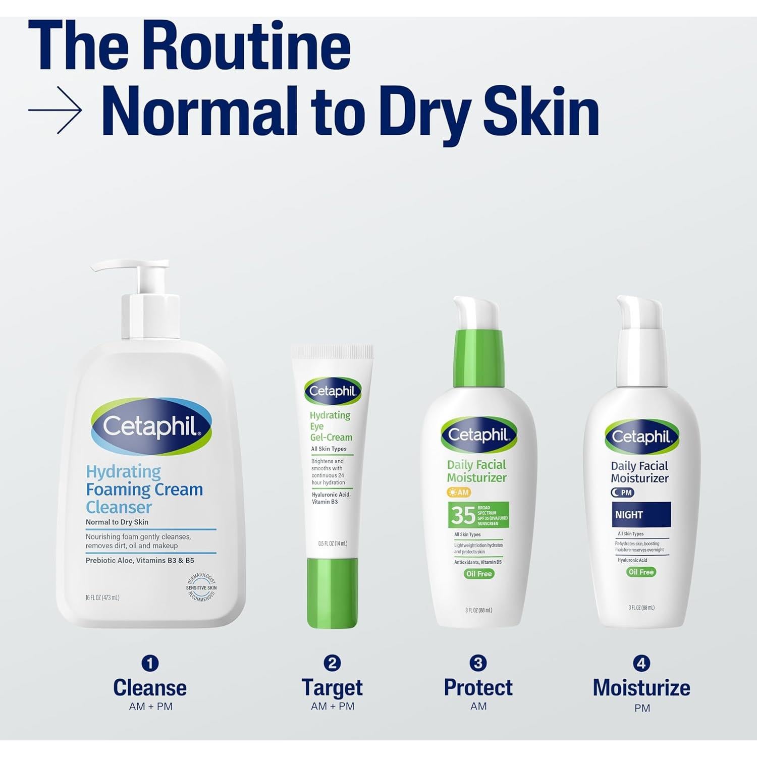 Cetaphil Limpiador Facial Espumoso 473 ml Piel Sensible