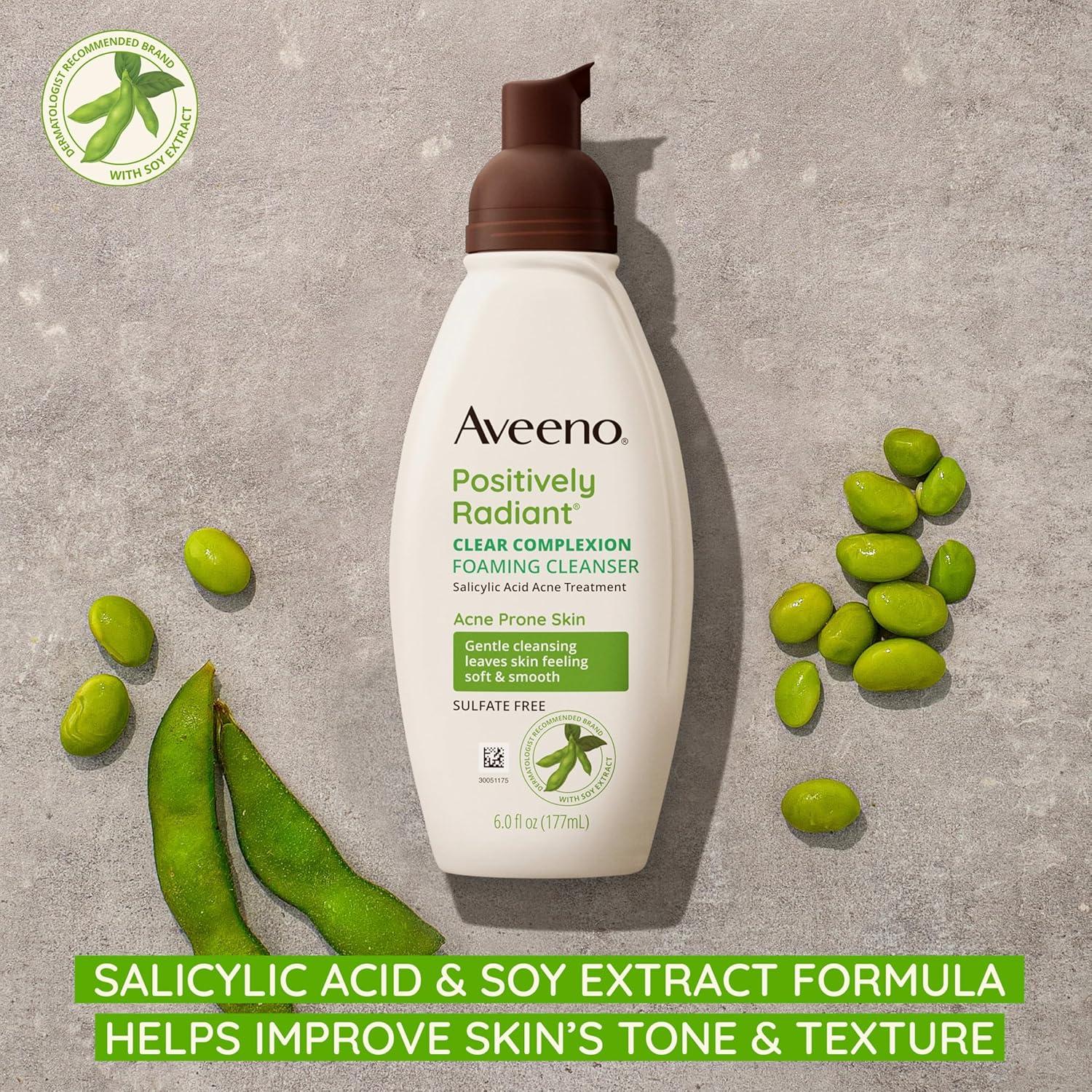 Limpiador Facial Espumoso Aveeno Clear Complexion 170g