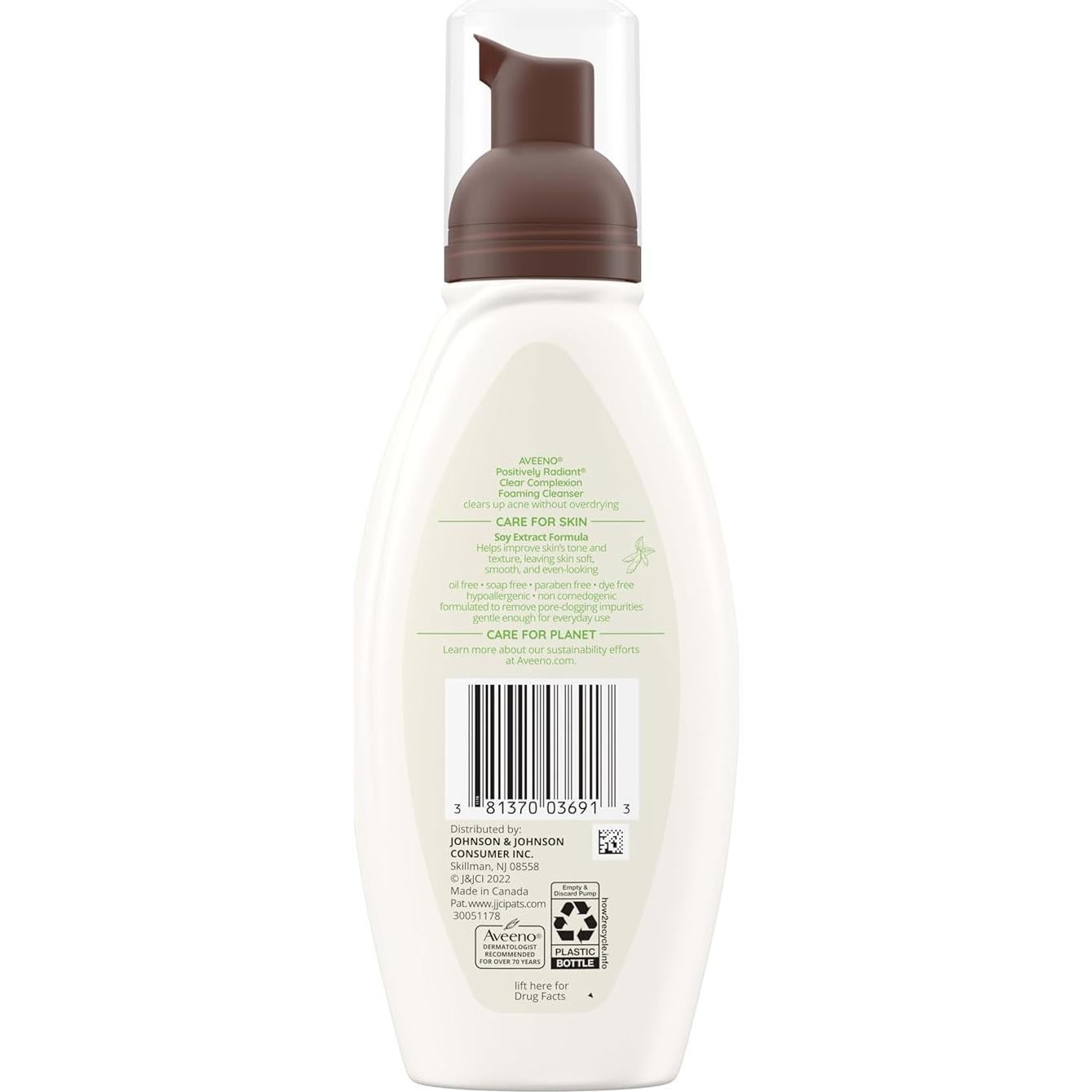 Limpiador Facial Espumoso Aveeno Clear Complexion 170g