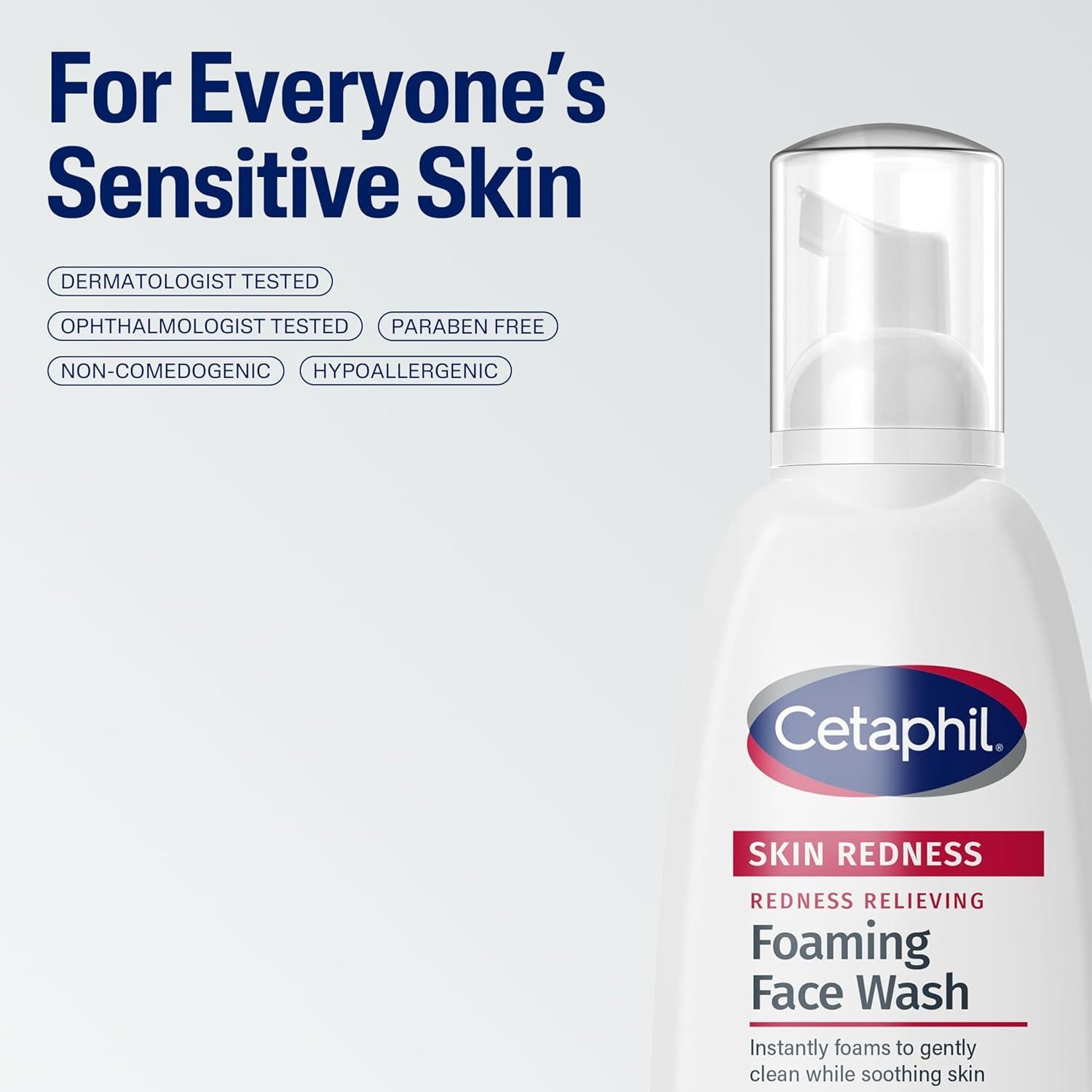 Limpiador Espumoso Cetaphil para Piel Sensible 236 ml