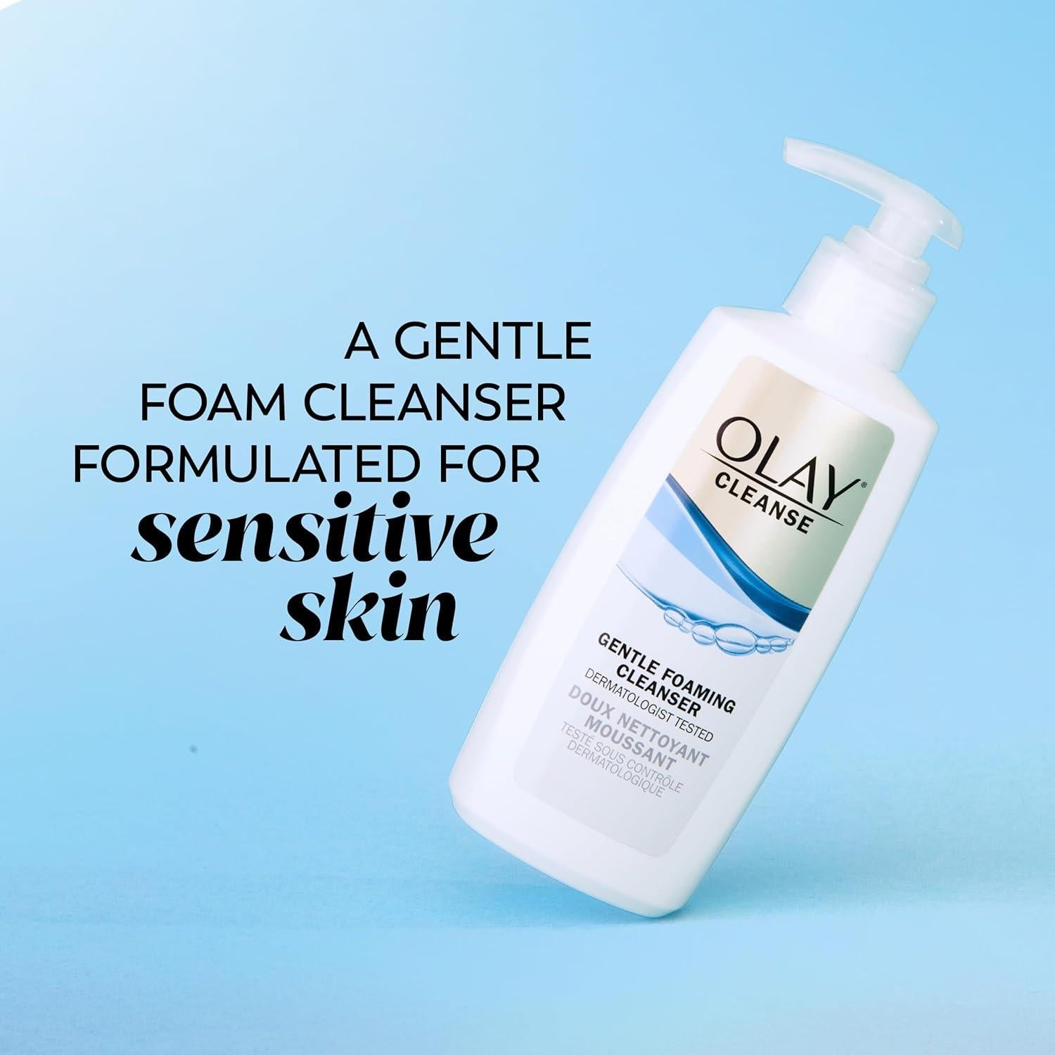 Limpiador Facial Espumoso Suave Olay para Piel Sensible 3x200ml