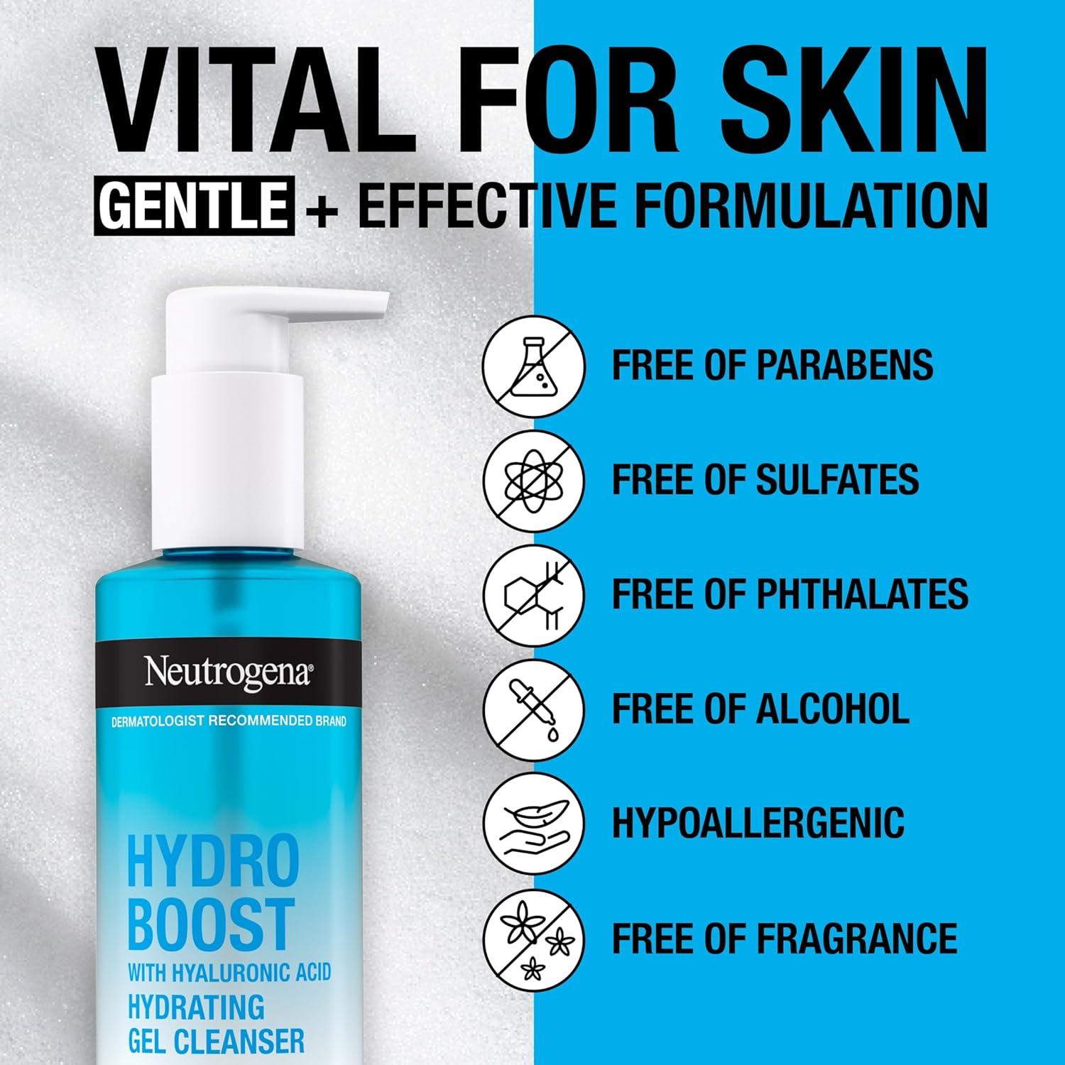 Gel Limpiador Facial Hidratante Neutrogena Hydro Boost 230 ml