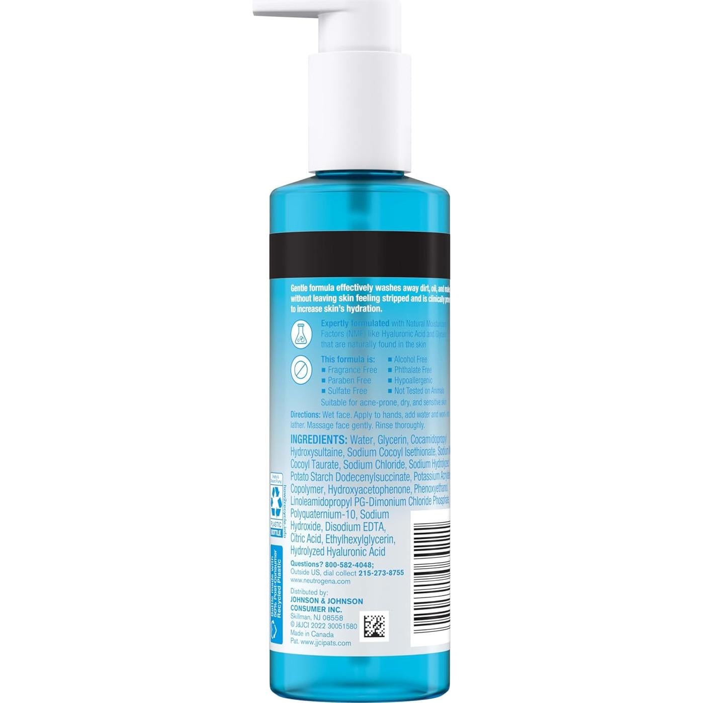 Gel Limpiador Facial Hidratante Neutrogena Hydro Boost 230 ml