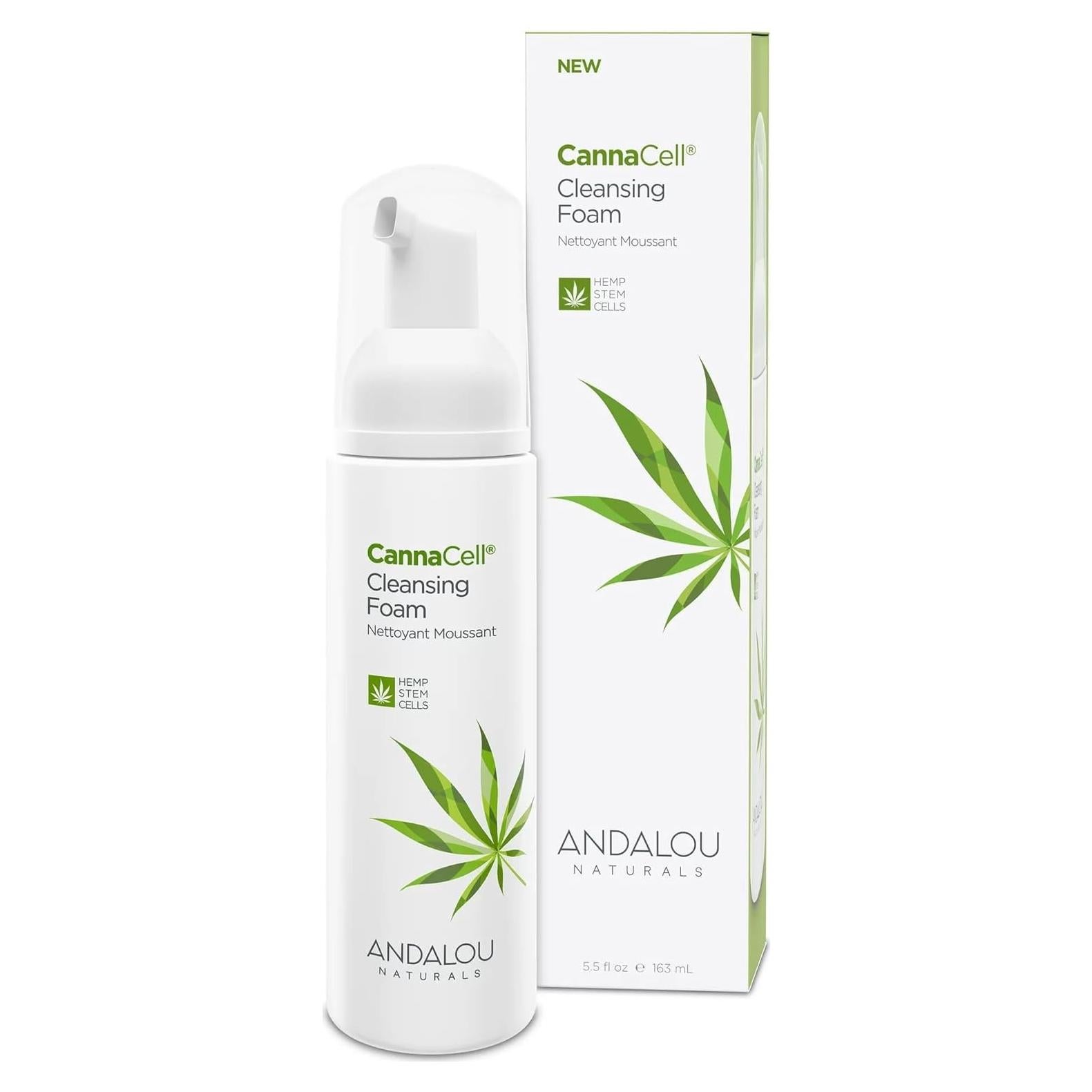 Espuma Limpiadora Botánica Andalou Naturals CannaCell 162 ml
