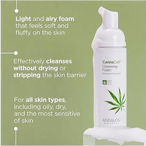 Espuma Limpiadora Botánica Andalou Naturals CannaCell 162 ml