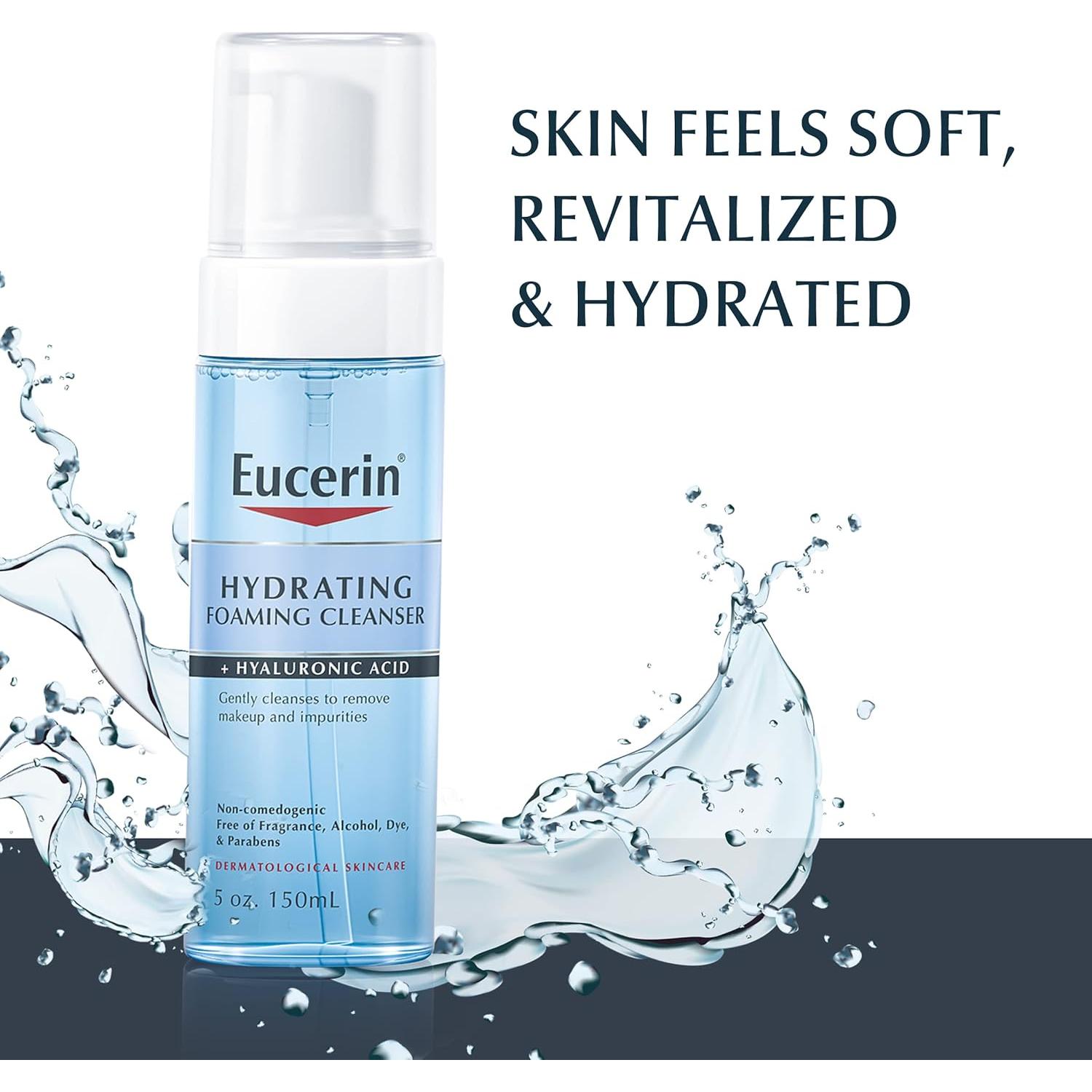 Limpiador Facial Espumoso Eucerin 150 ml con Ácido Hialurónico