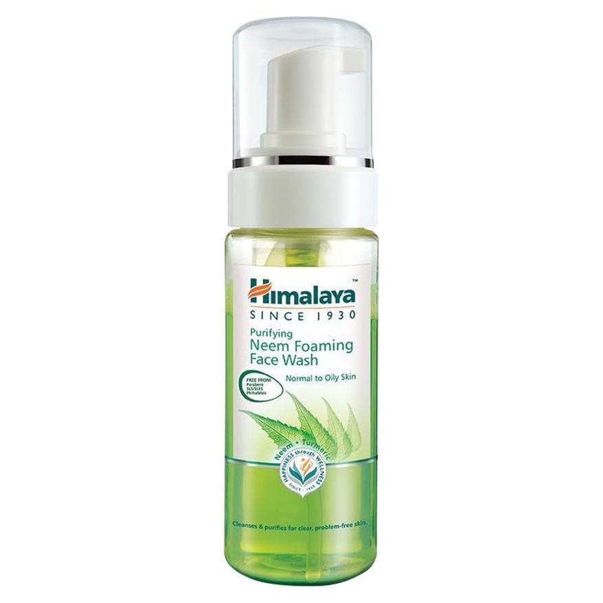 Limpiador Facial Espumoso Himalaya Neem y Cúrcuma 150 ml