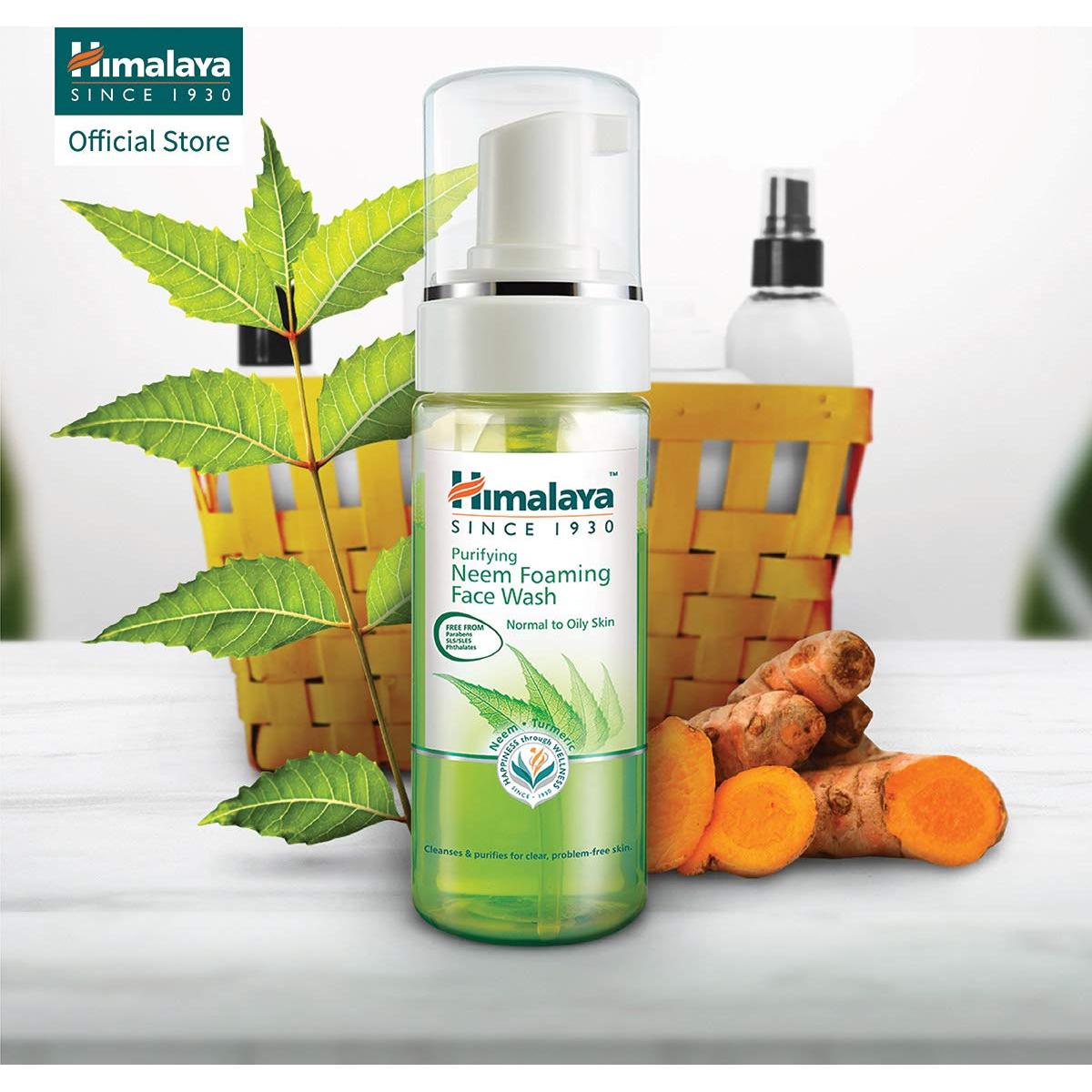 Limpiador Facial Espumoso Himalaya Neem y Cúrcuma 150 ml
