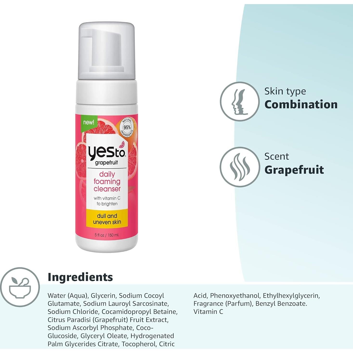 Limpiador Facial Espumoso Sí A Pomelo 150 ml Vitamina C