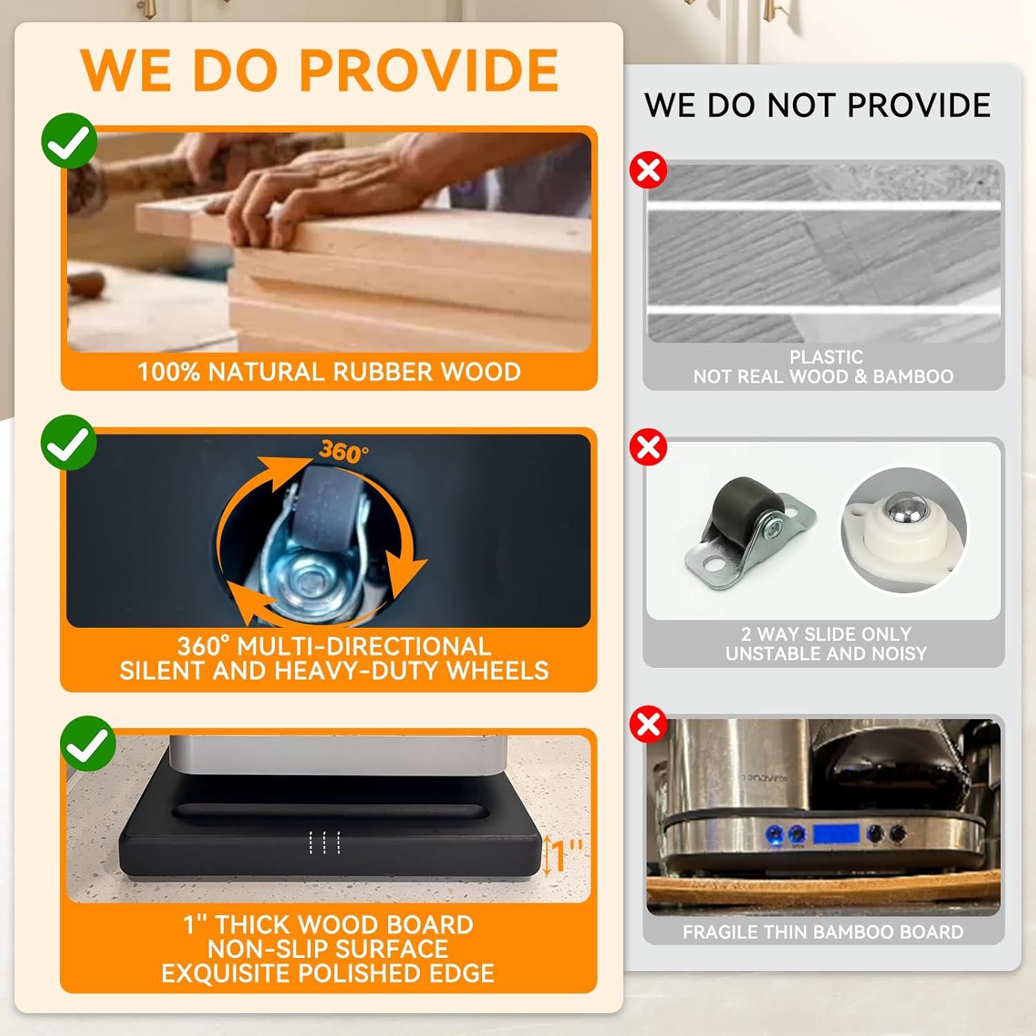 Bandeja Deslizante de Madera Lyonbi Profundo Grande 40x33 cm