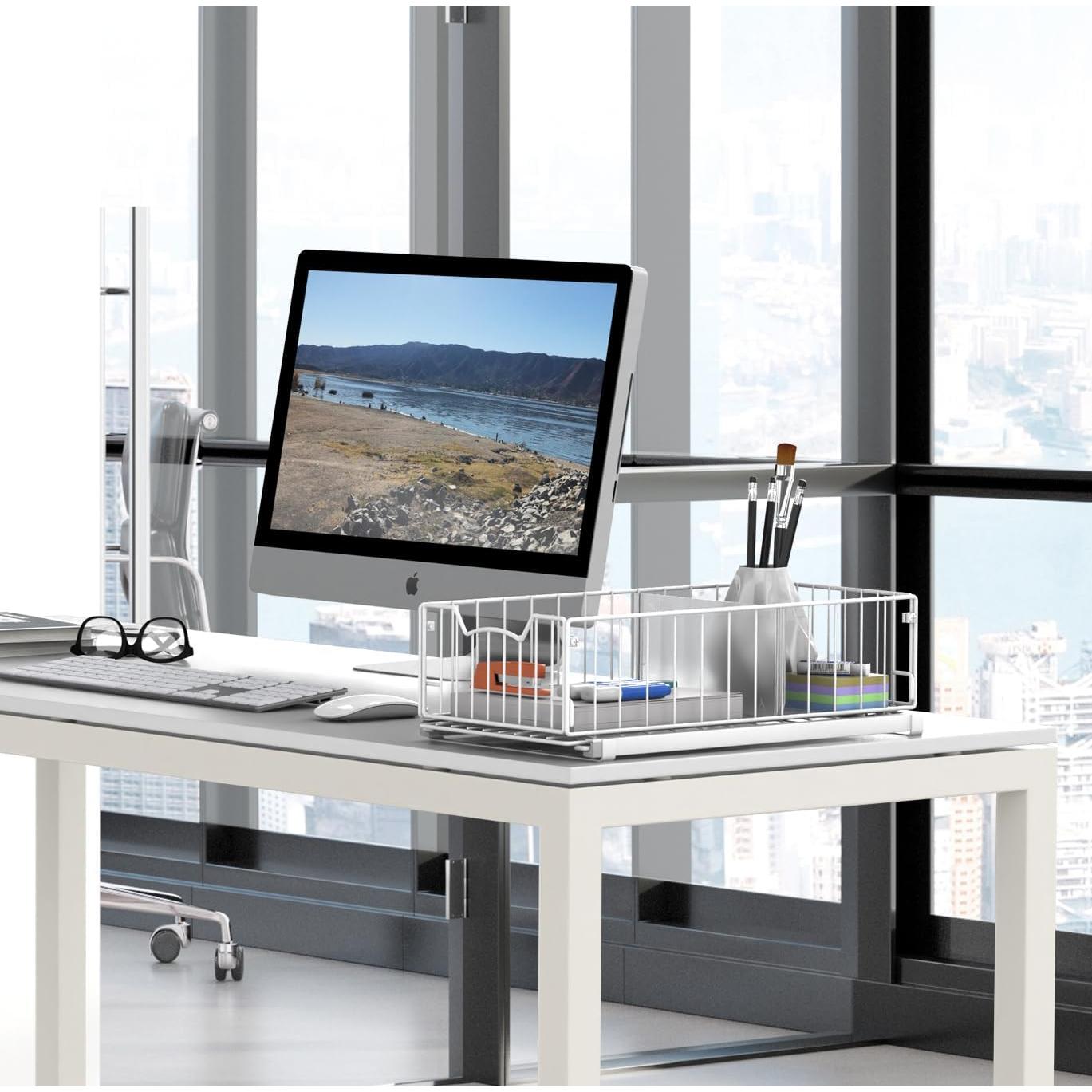 Organizador deslizante Simple Houseware 43,69x24,64x12,7 cm Blanco