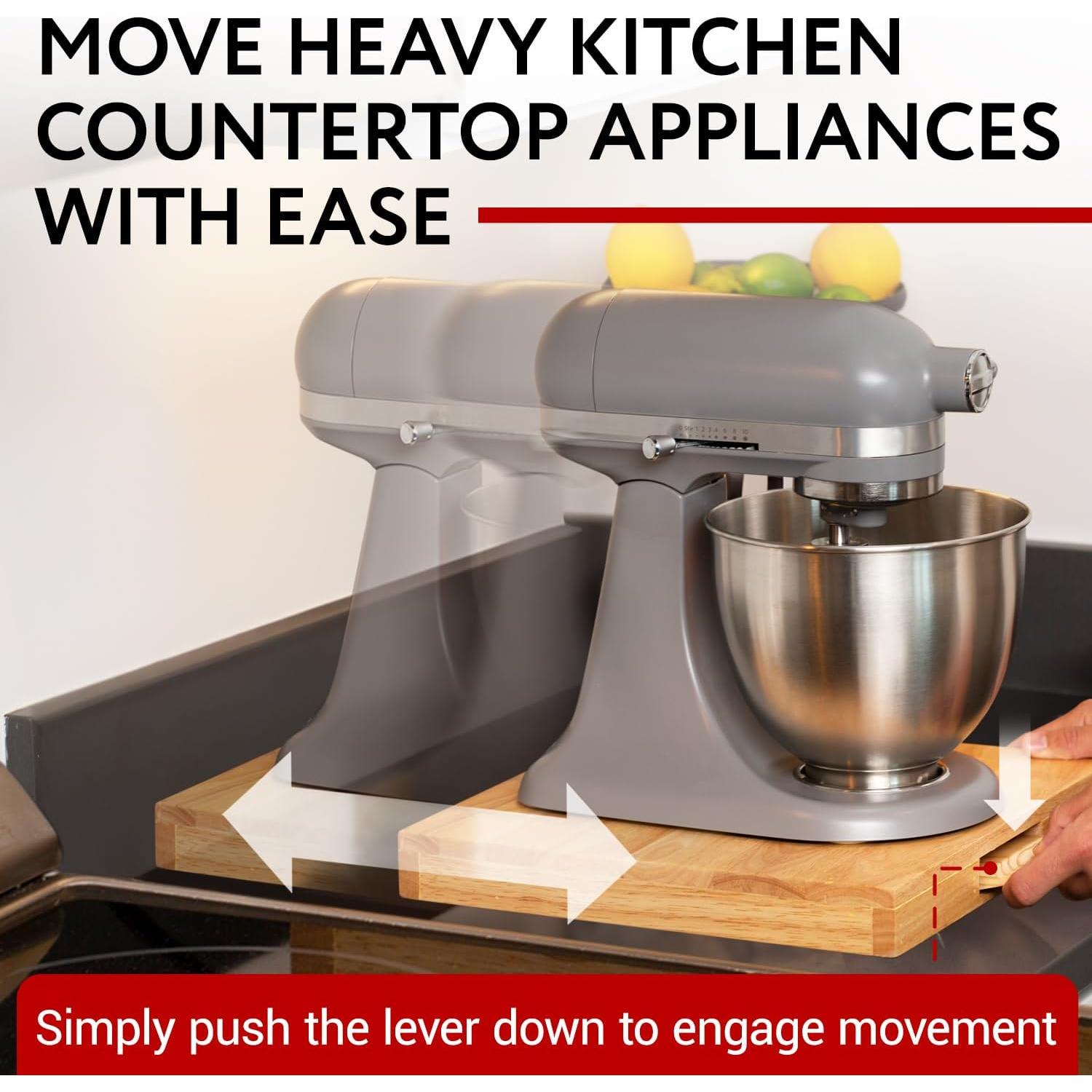 Bandeja Deslizante de Madera IMPRESA 2 Pack 33x33 cm