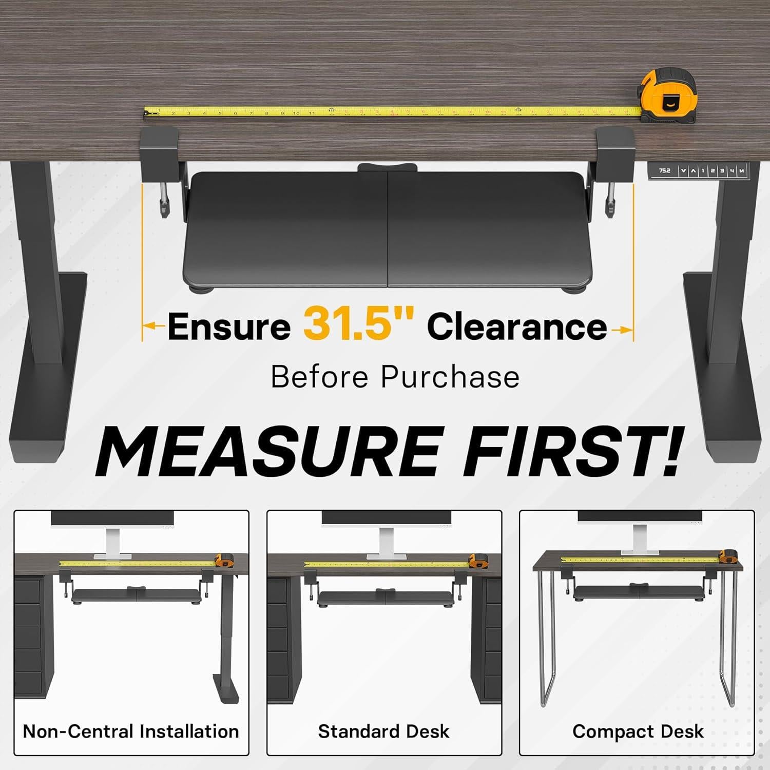 Bandeja para Teclado BONTEC KMT01 Deslizante Negra 65x30cm