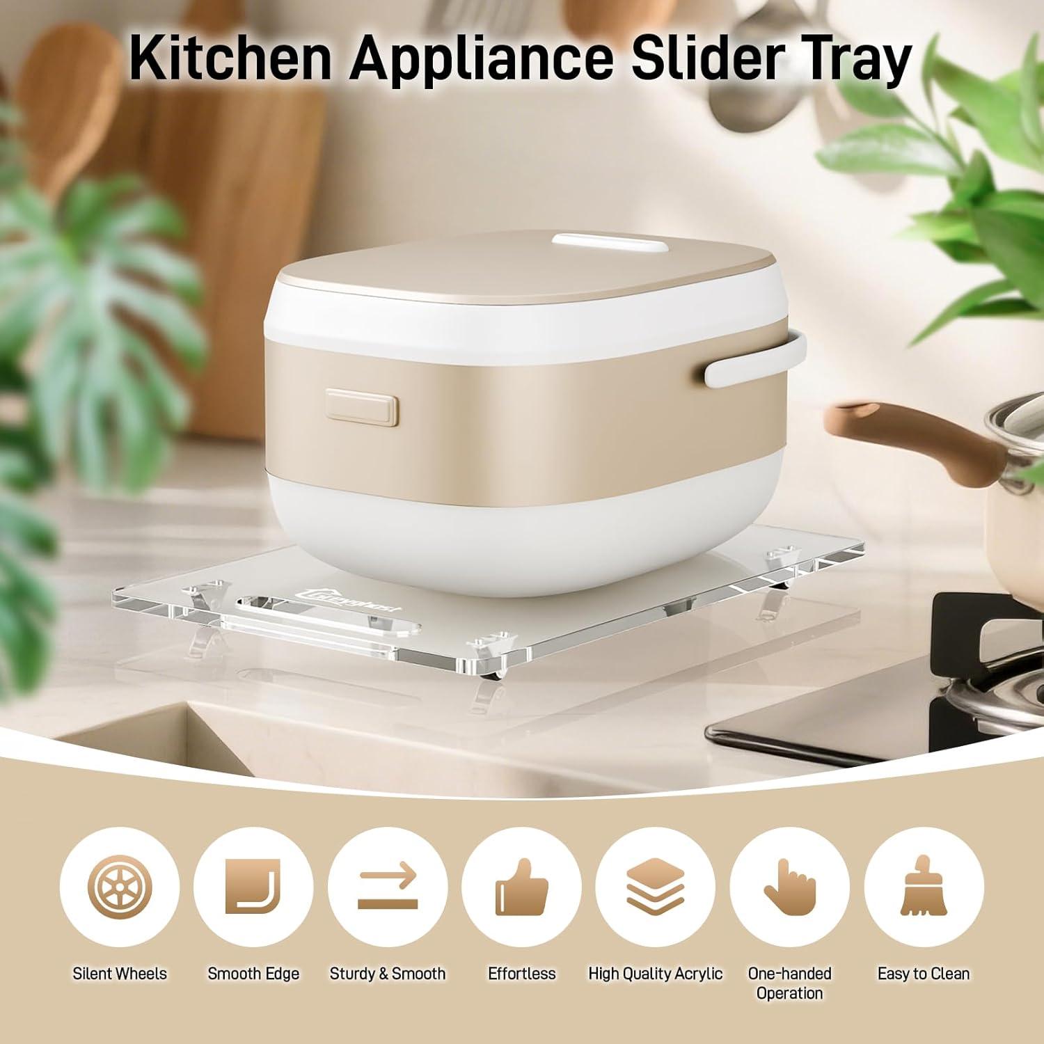 Bandeja deslizante para electrodomésticos Greyghost 25x36 cm