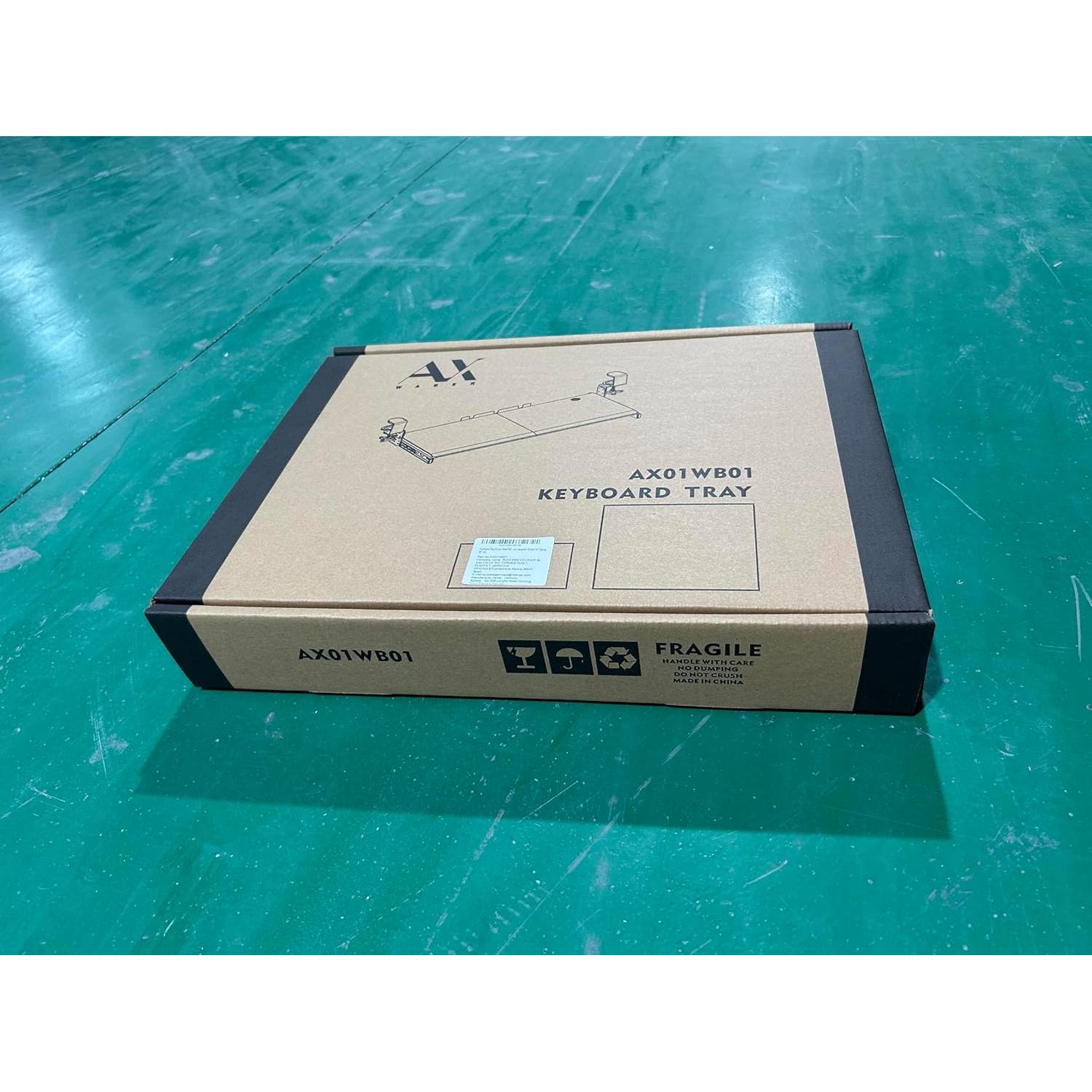 Bandeja de Teclado Bajo Escritorio AX WABER 70 x 28 cm Negra