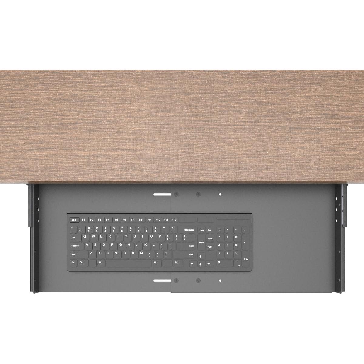 Bandeja Deslizante para Teclado JINGCHENGMEI 68,58 cm Metal Negro