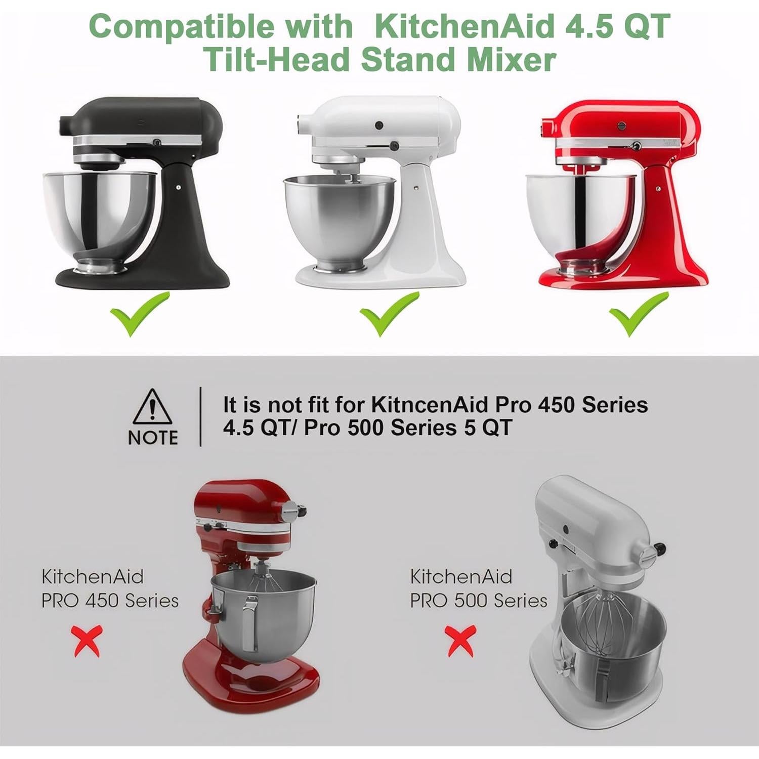 Alfombrilla deslizante KitchenAid 4.5 QT acrílica transparente