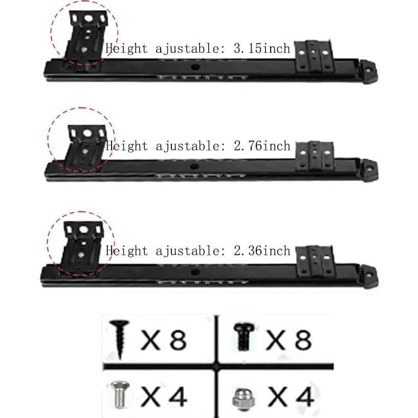 Bandeja deslizante para teclado FUZADEL 53x26.7 cm acero